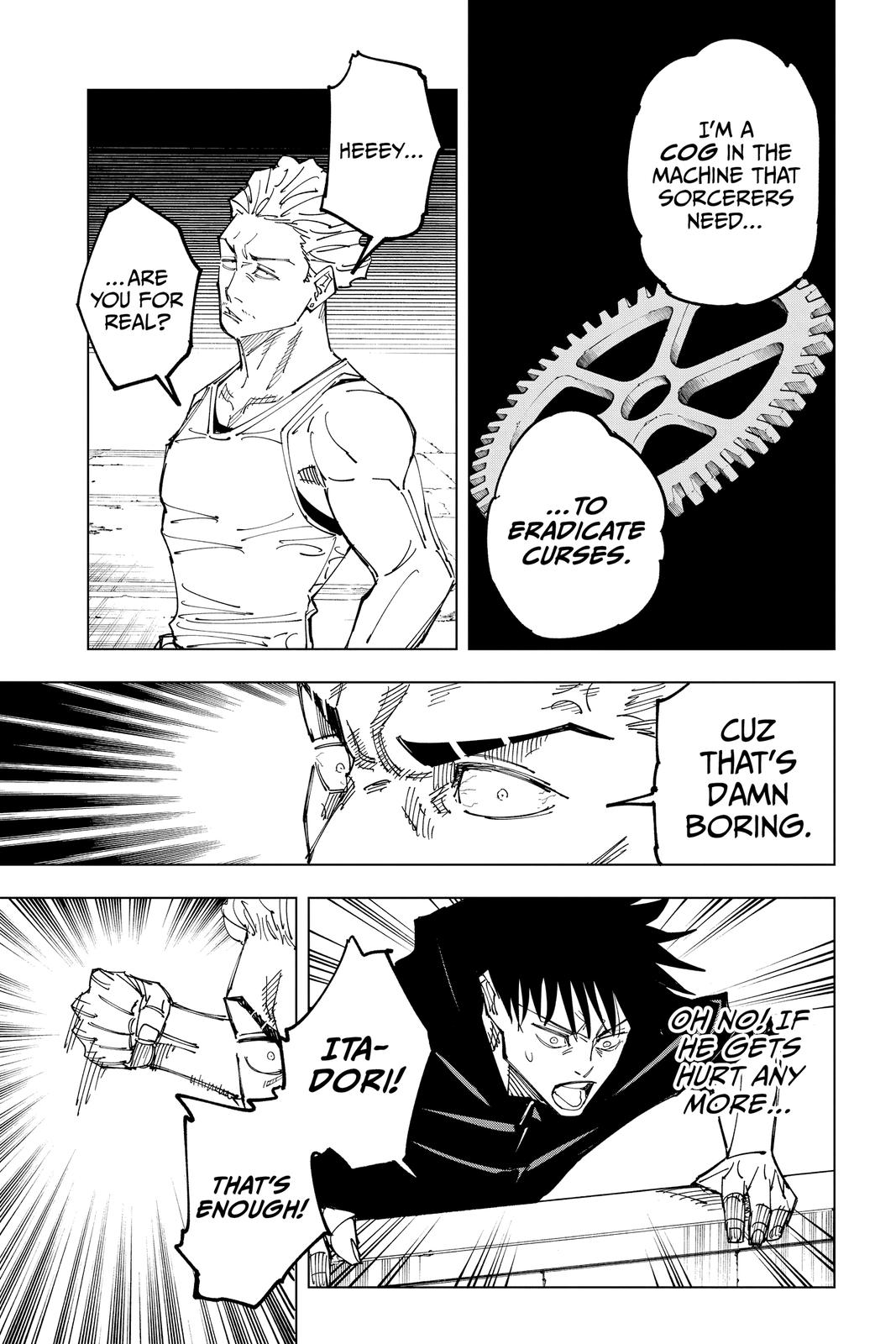 Jujutsu Kaisen Manga Chapter 157 page 13 - Cog