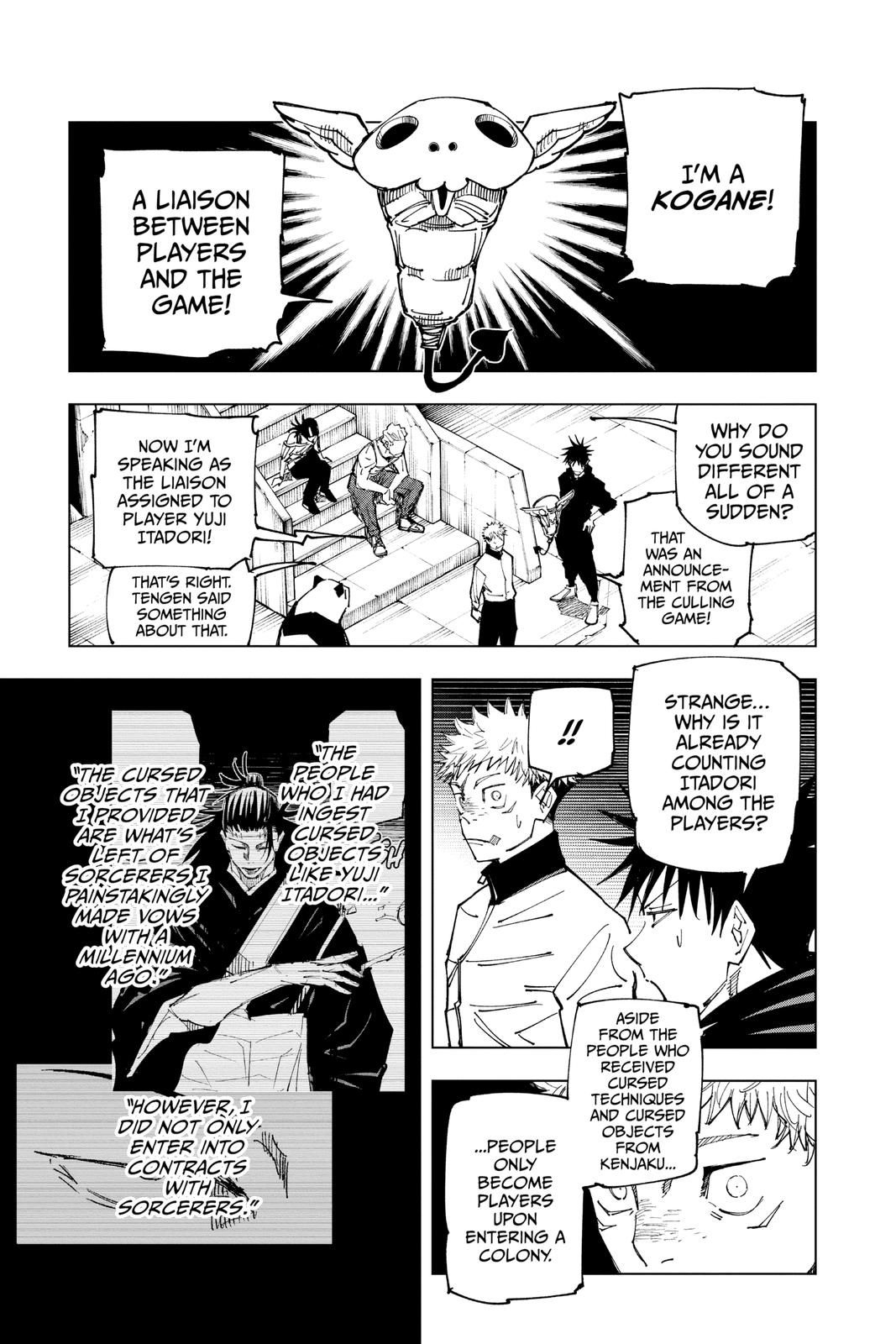 Jujutsu Kaisen Manga Chapter 158 page 11 - Kogane