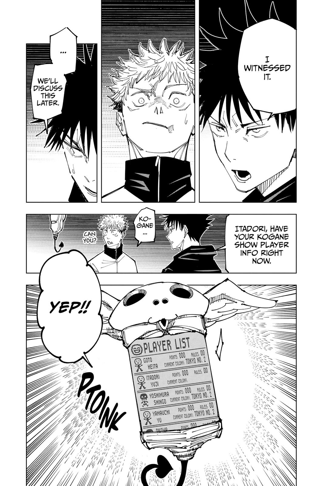 Jujutsu Kaisen Manga Chapter 158 page 13 - Kogane