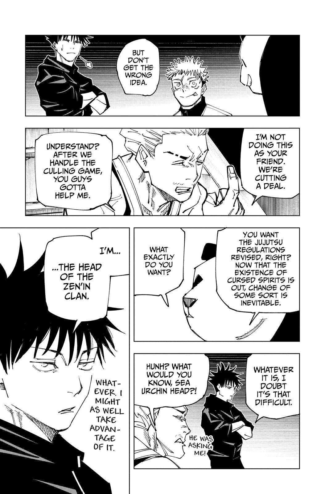 Jujutsu Kaisen Manga Chapter 158 page 3 - Kogane