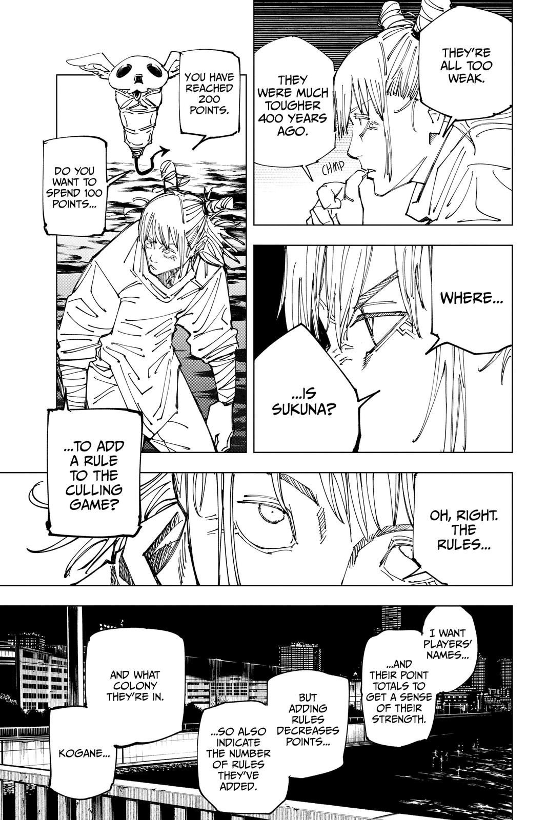 Jujutsu Kaisen Manga Chapter 158 page 9 - Kogane