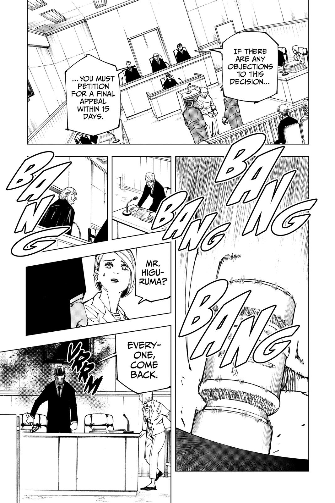 Jujutsu Kaisen Manga Chapter 159 page 17 - Judgment