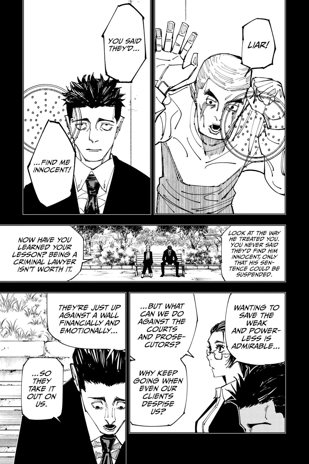 Jujutsu Kaisen Manga Chapter 159 page 9 - Judgment