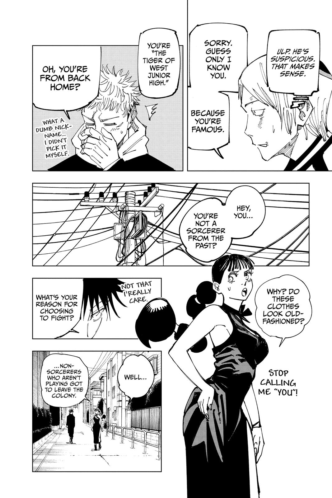Jujutsu Kaisen Manga Chapter 162 page 20 - Tokyo No. 1 Colony, Part 2
