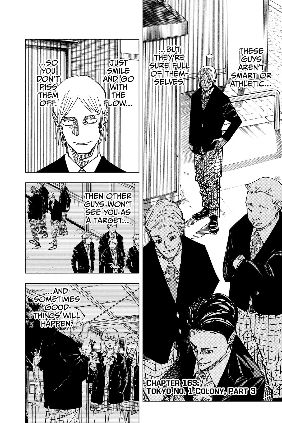 Jujutsu Kaisen Manga Chapter 163 page 2 - Tokyo No. 1 Colony, Part 3