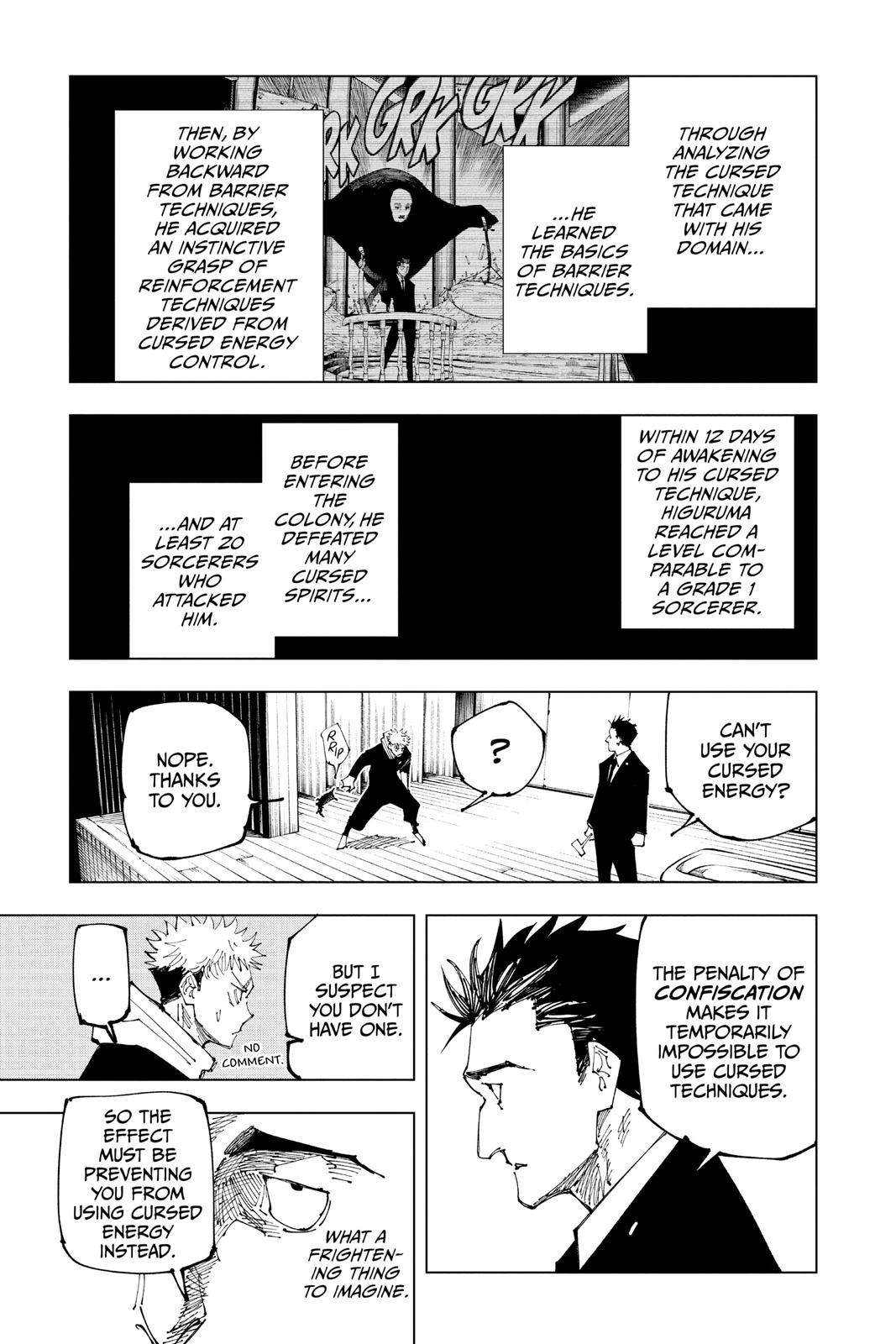 Jujutsu Kaisen Manga Chapter 165 page 5 - Tokyo No. 1 Colony, Part 5