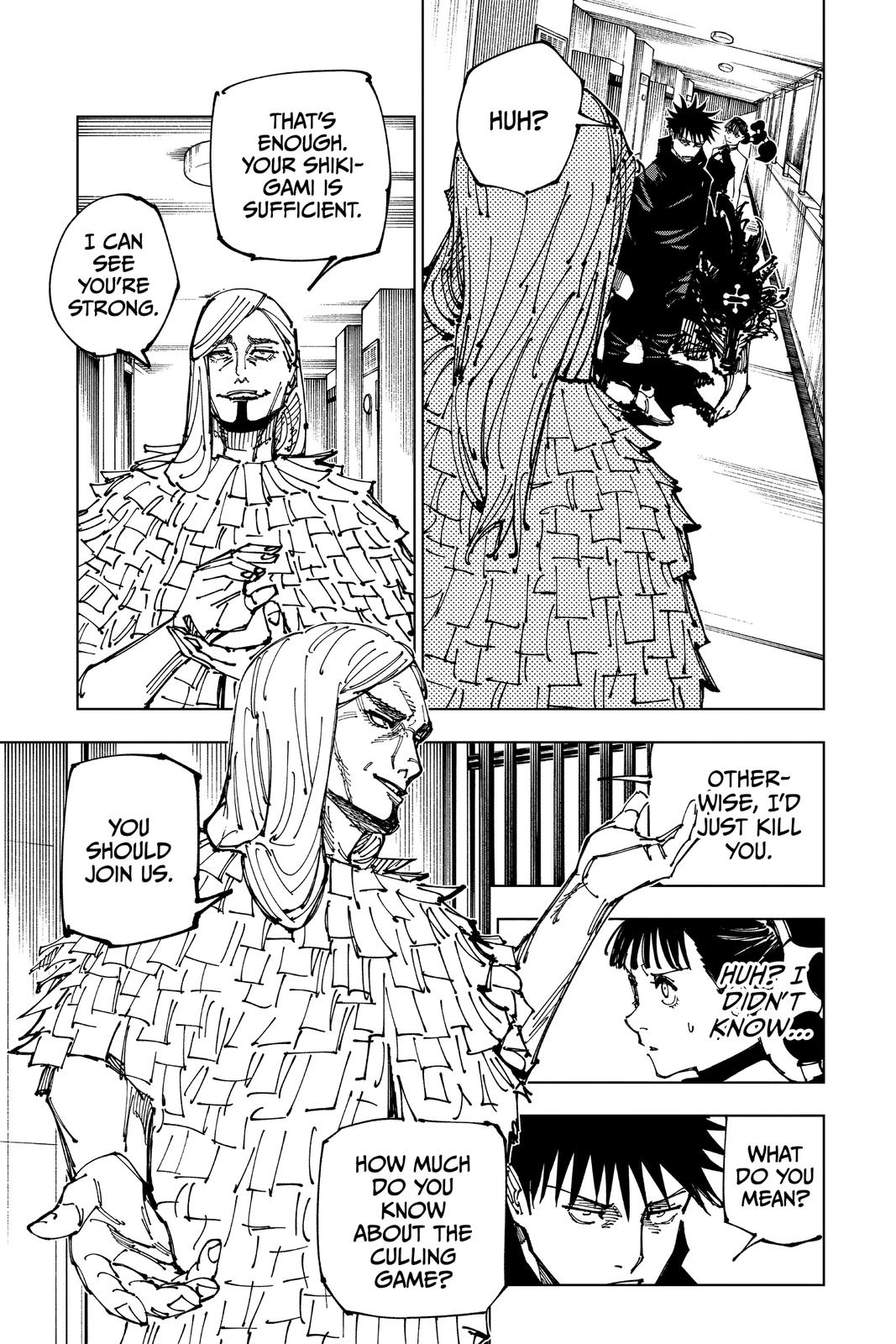 Jujutsu Kaisen Manga Chapter 167 page 5 - Tokyo No. 1 Colony, Part 7
