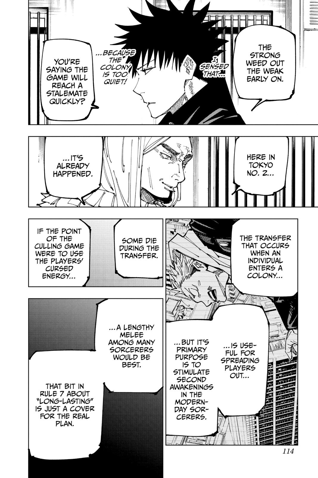 Jujutsu Kaisen Manga Chapter 167 page 8 - Tokyo No. 1 Colony, Part 7