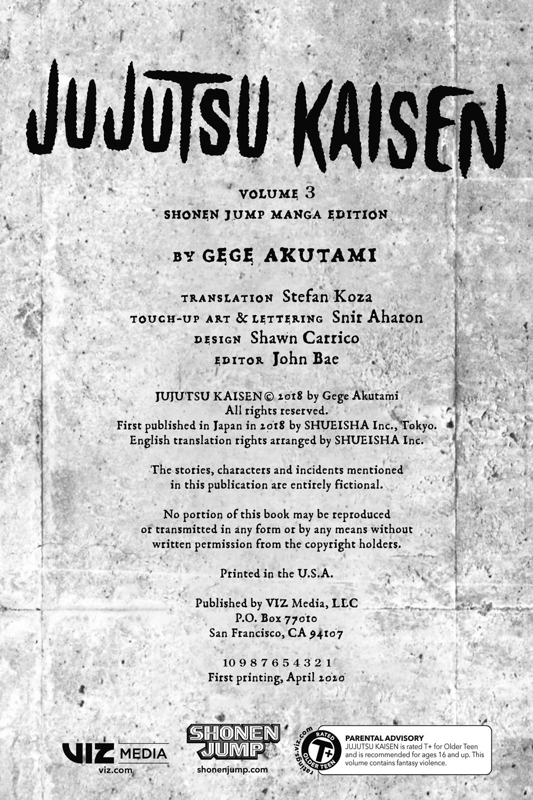 Jujutsu Kaisen Manga Chapter 17 page 3 - Boredom