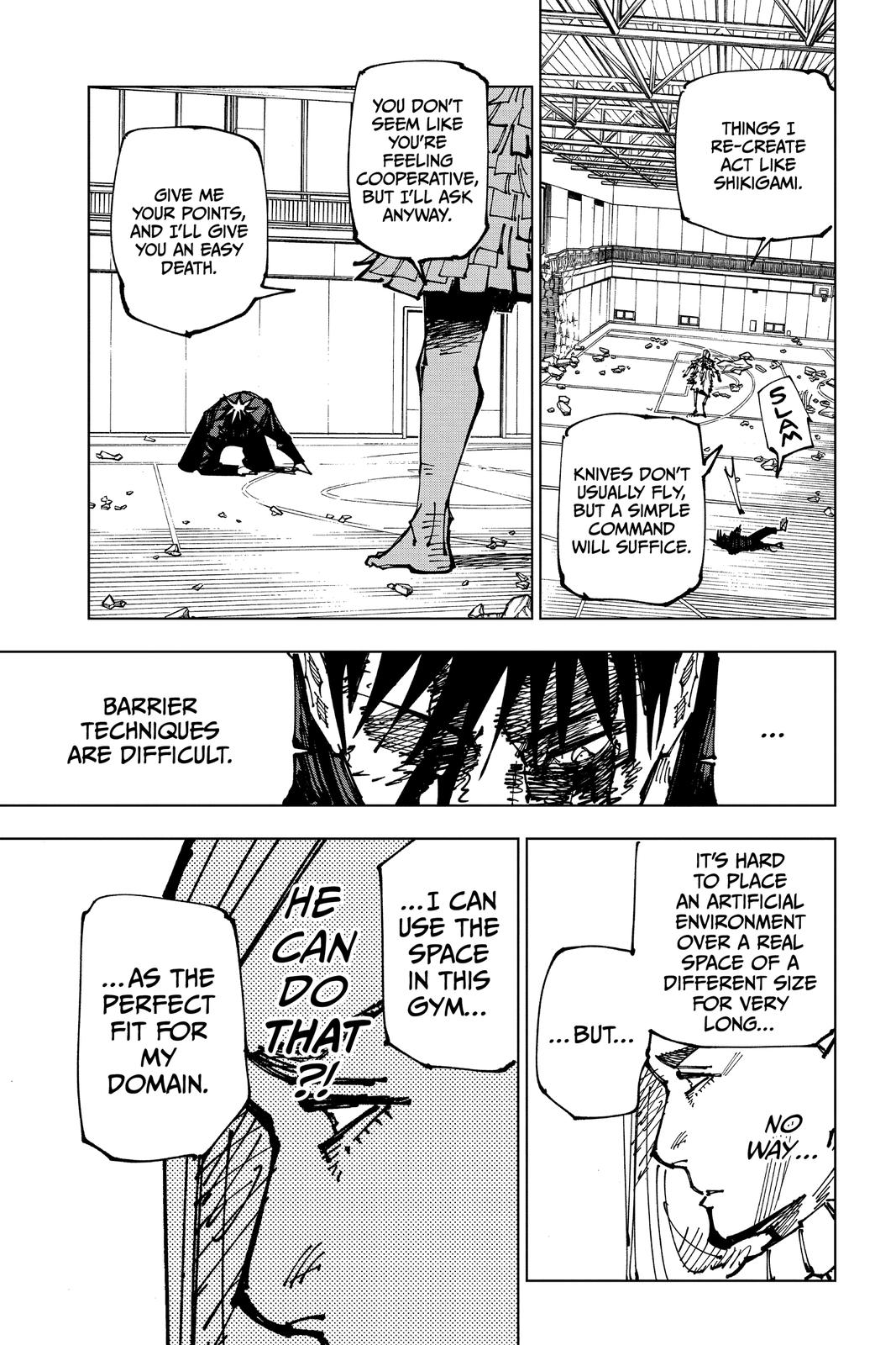 Jujutsu Kaisen Manga Chapter 170 page 17 - Tokyo No. 1 Colony, Part 10