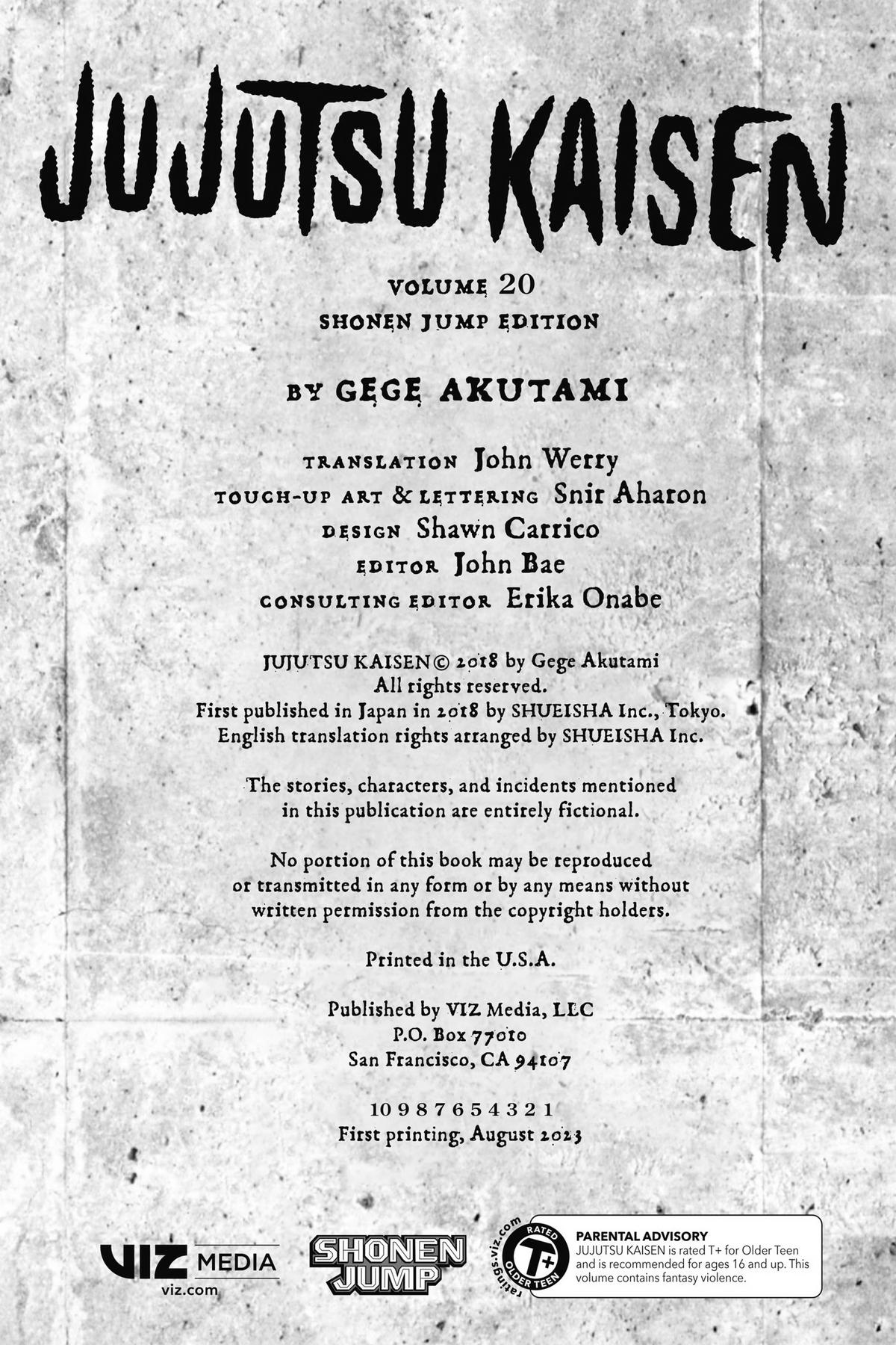 Jujutsu Kaisen Manga Chapter 172 page 3 - Tokyo No. 1 Colony, Part 12