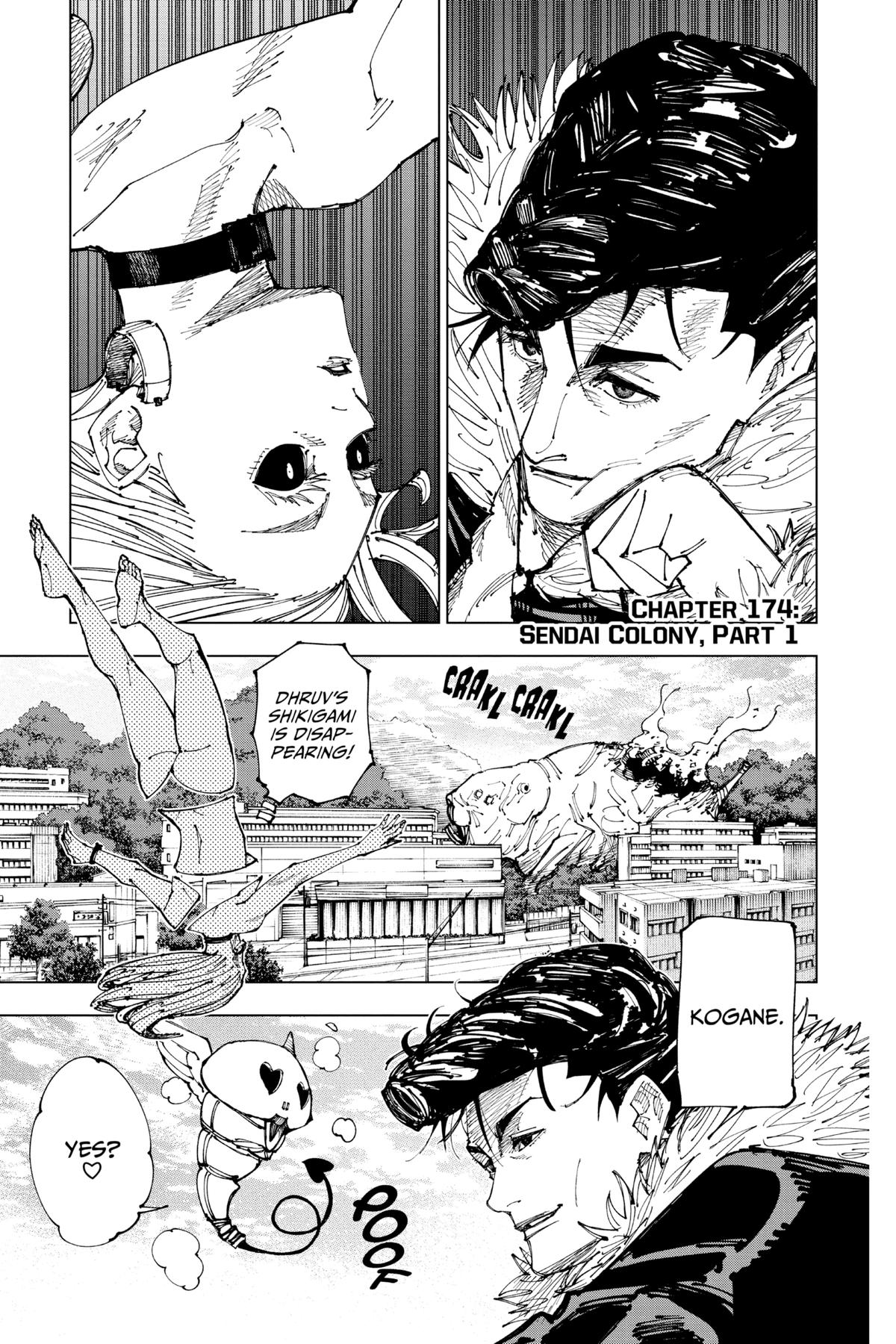 Jujutsu Kaisen Manga Chapter 174 page 1 - Sendai Colony, Part 1