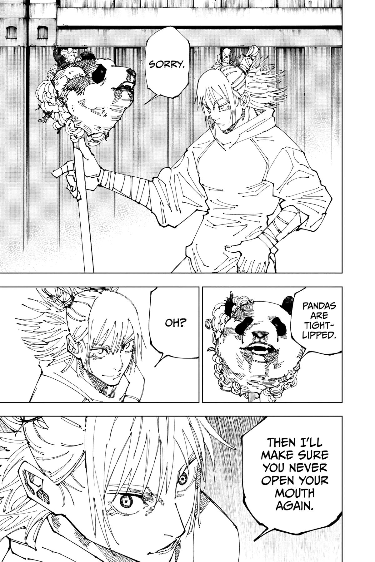 Jujutsu Kaisen Manga Chapter 185 page 16 - Bye-bye