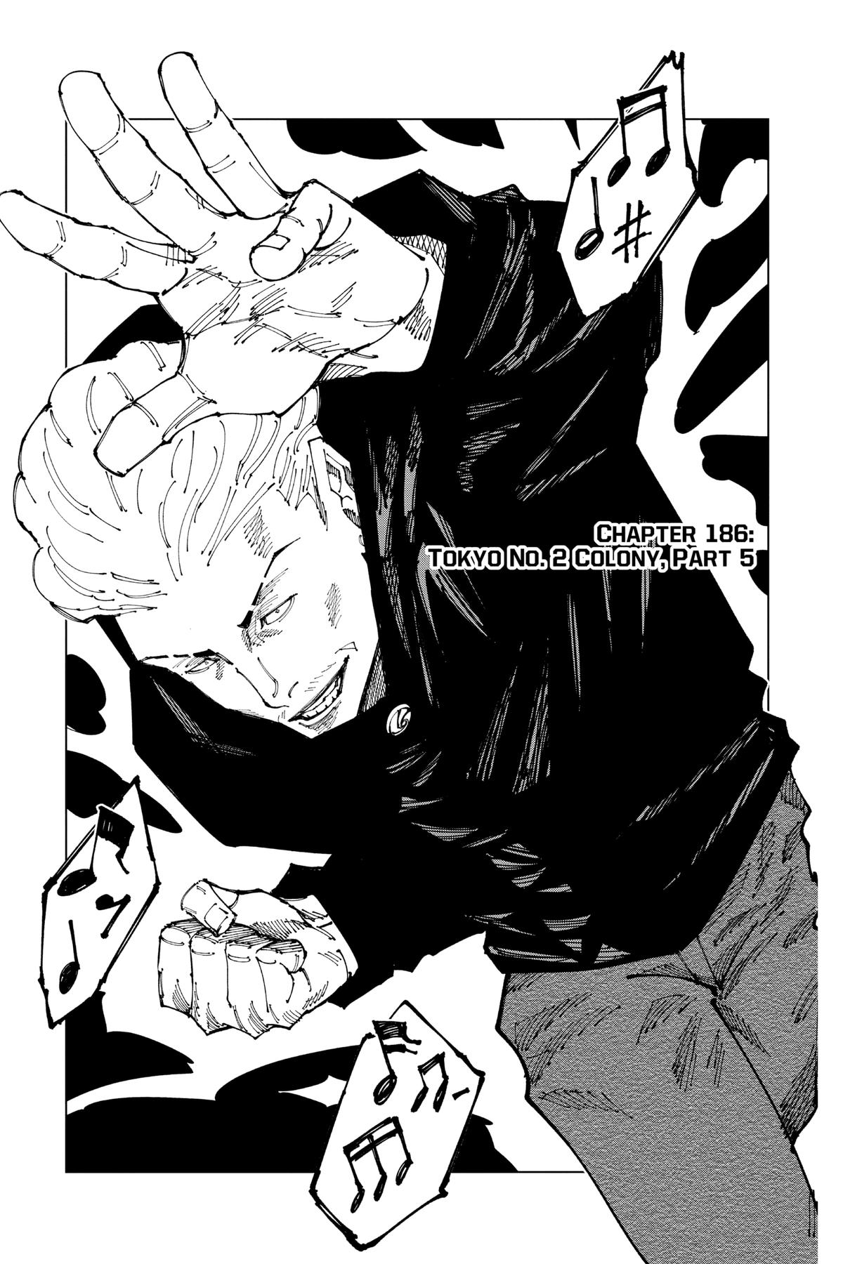 Jujutsu Kaisen Manga Chapter 186 page 1 - Tokyo No. 2 Colony, Part 5
