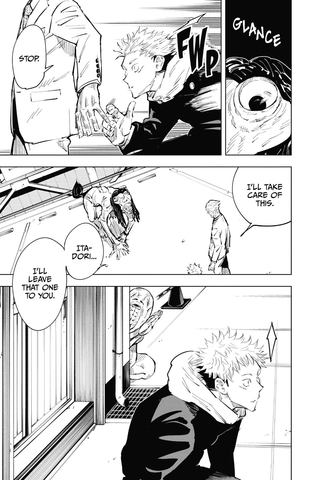 Jujutsu Kaisen Manga Chapter 19 page 17 - Young Fish and Reverse Punishment