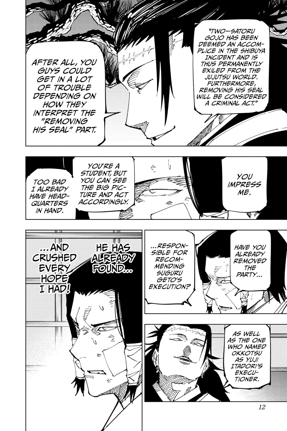 Jujutsu Kaisen Manga Chapter 191 page 12 - Sakurajima Colony, Part 1