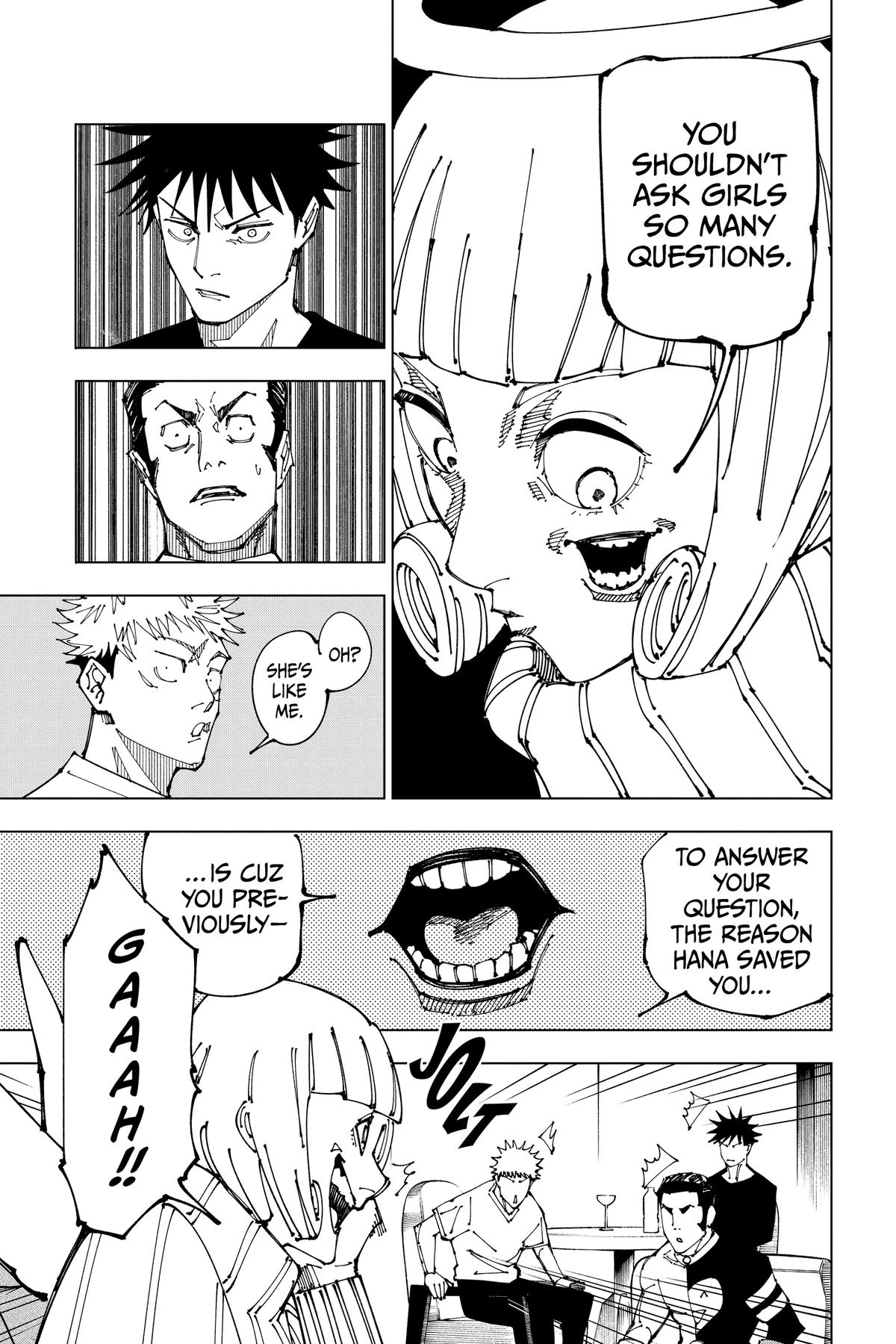 Jujutsu Kaisen Manga Chapter 199 page 13 - Resentful Names