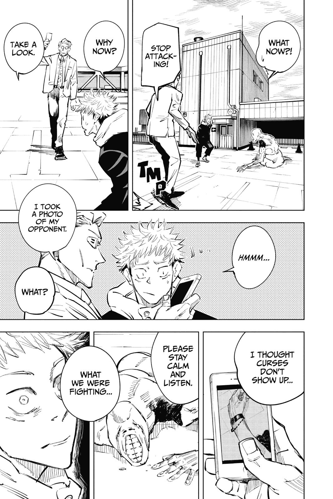 Jujutsu Kaisen Manga Chapter 20 page 11 - Young Fish and Reverse Punishment, Part 2