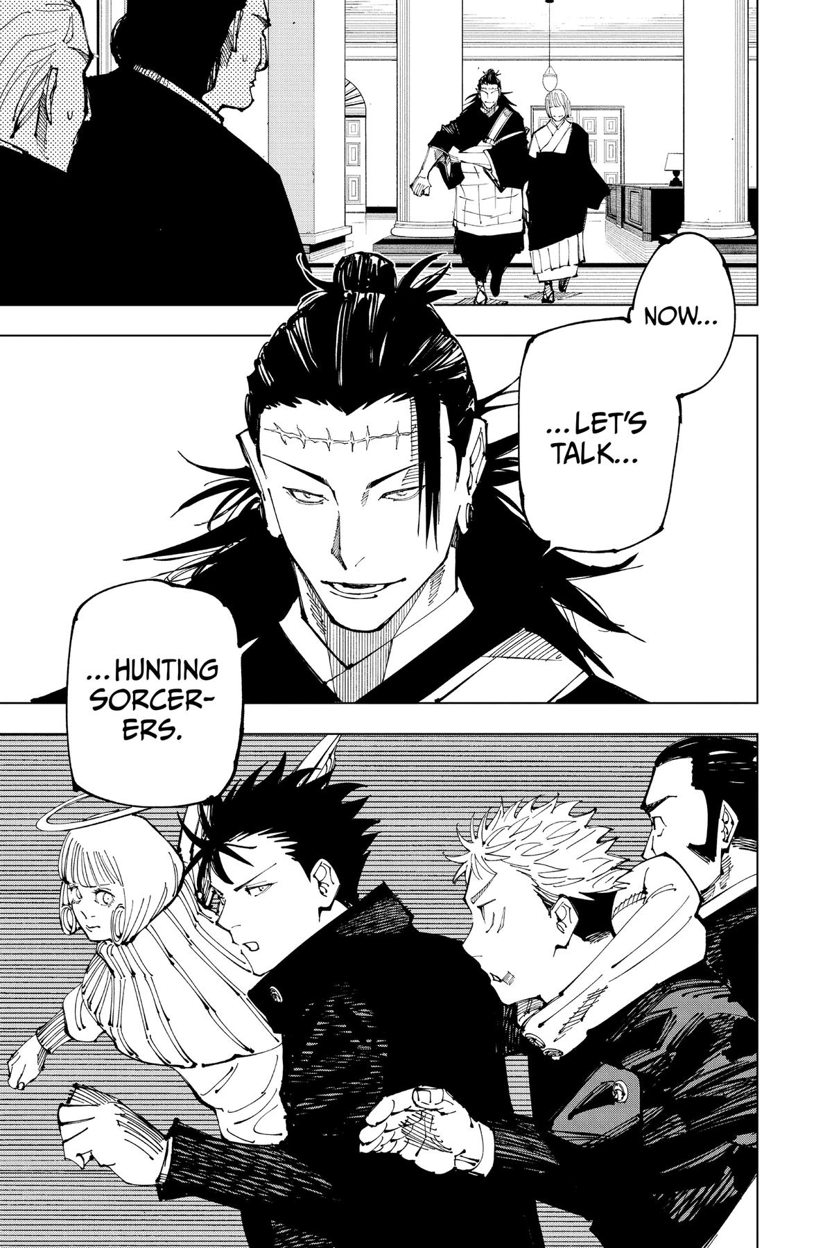 Jujutsu Kaisen Manga Chapter 201 page 18 - Direct Talks, Part 2