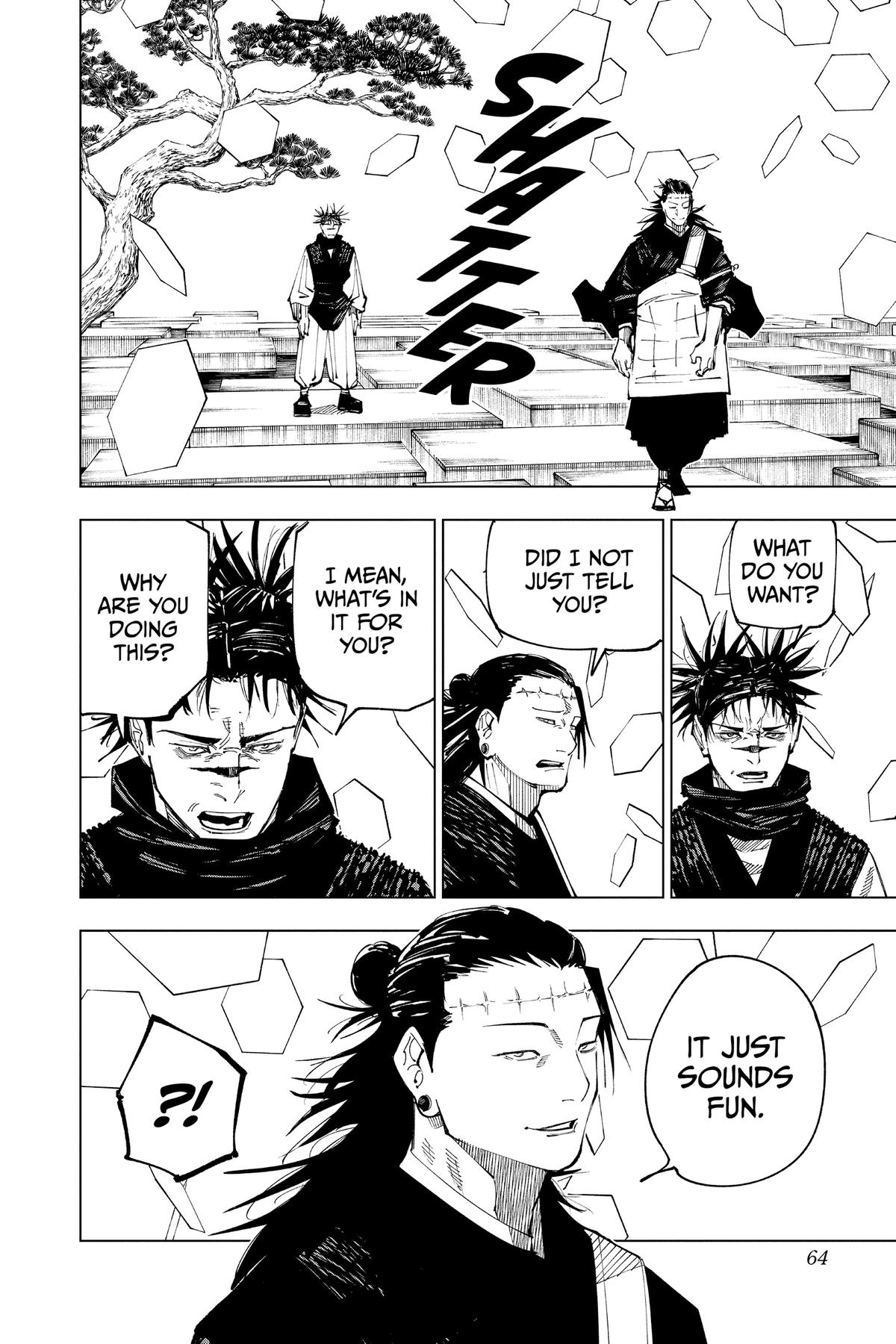 Jujutsu Kaisen Manga Chapter 202 page 16 - Blood and Oil