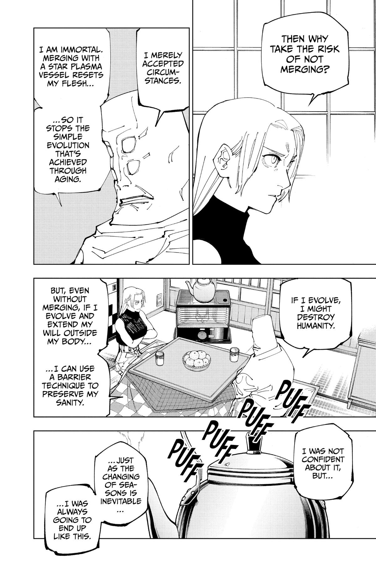 Jujutsu Kaisen Manga Chapter 202 page 2 - Blood and Oil