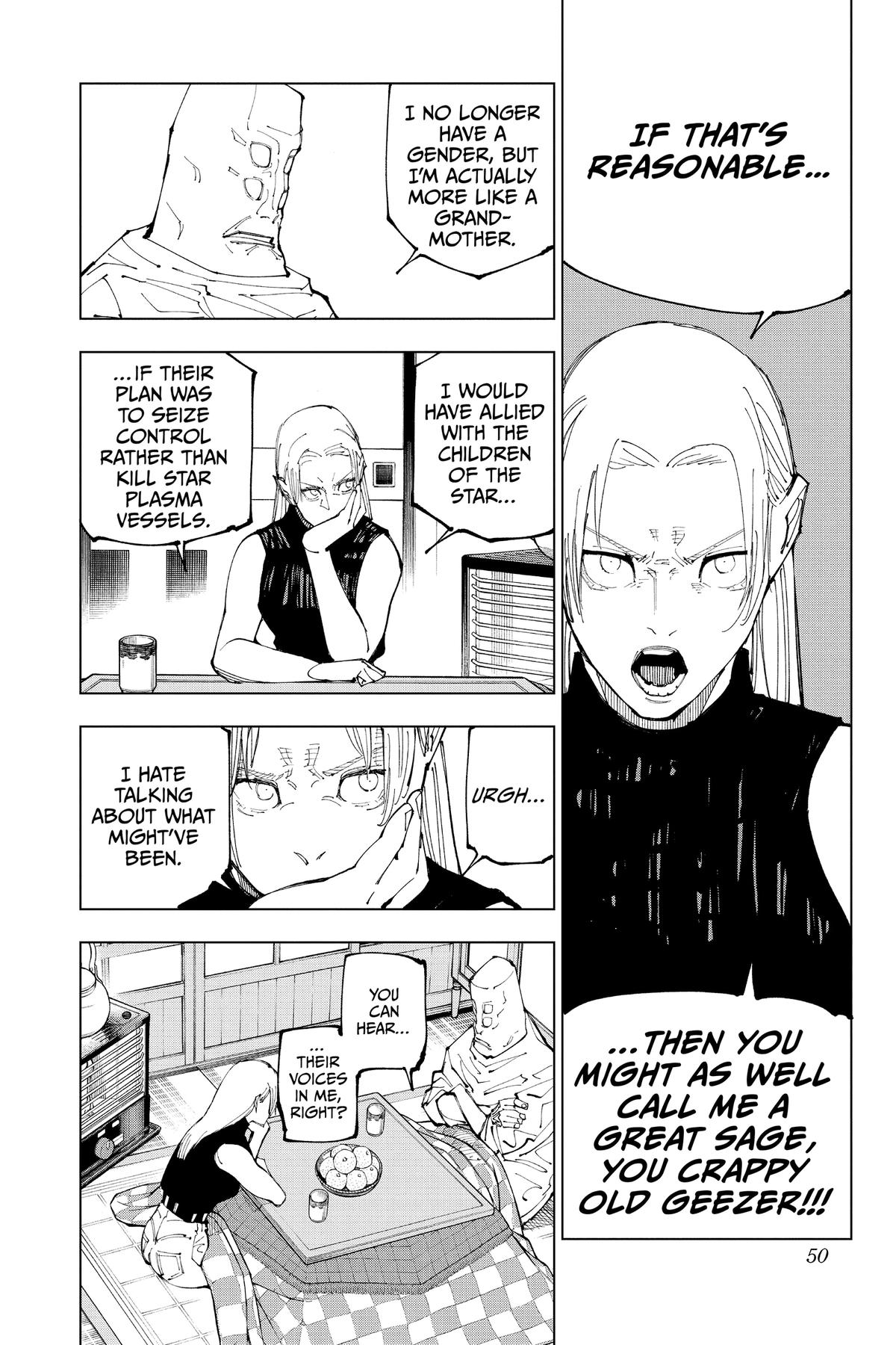 Jujutsu Kaisen Manga Chapter 202 page 4 - Blood and Oil