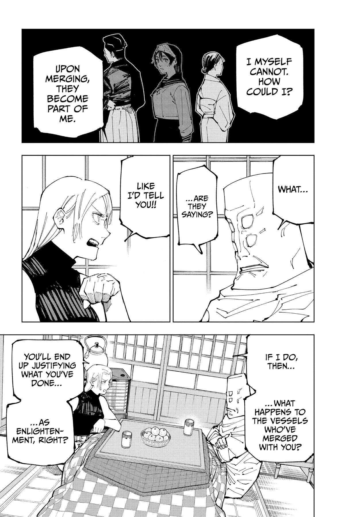 Jujutsu Kaisen Manga Chapter 202 page 5 - Blood and Oil