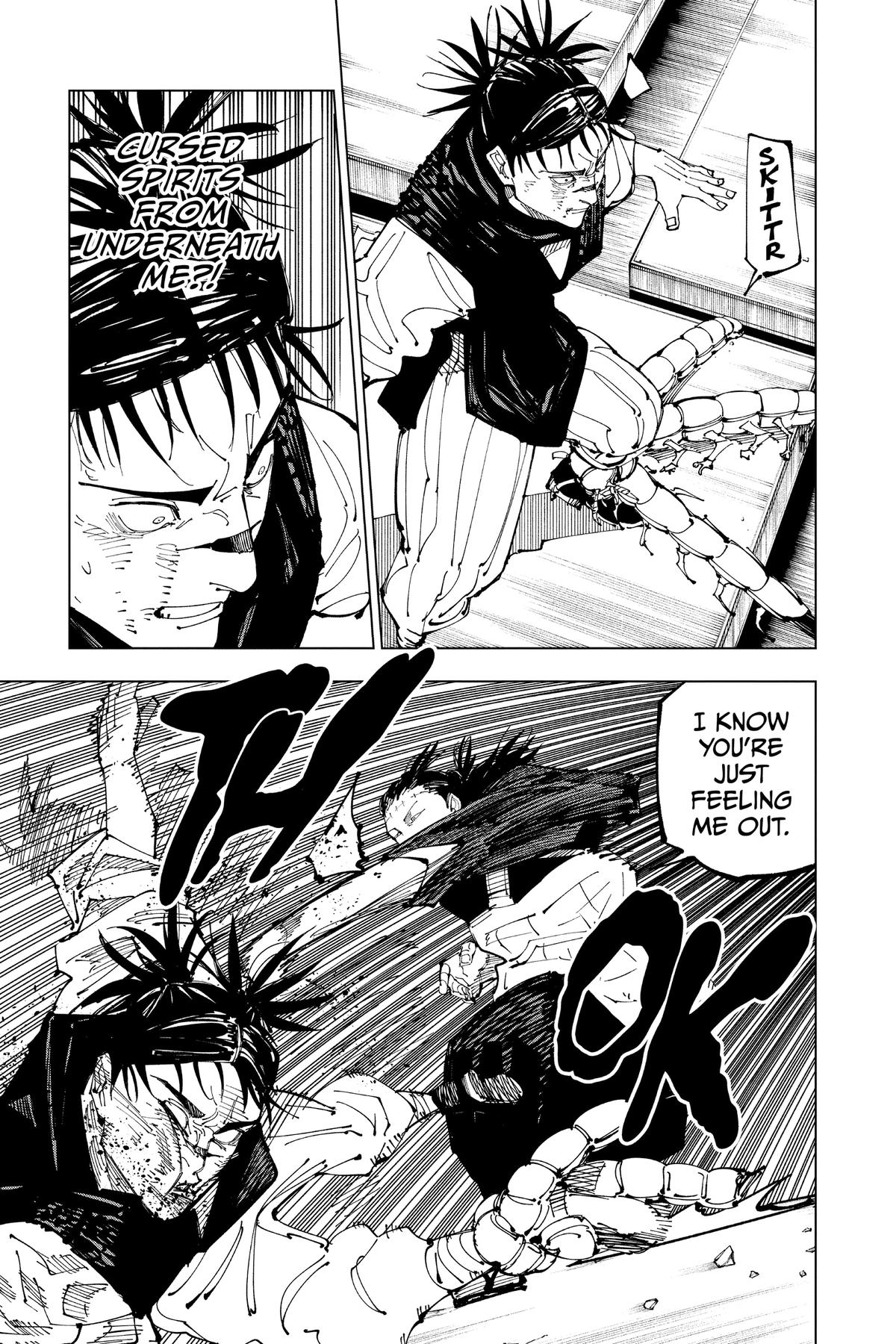 Jujutsu Kaisen Manga Chapter 203 page 10 - Blood and Oil, Part 2