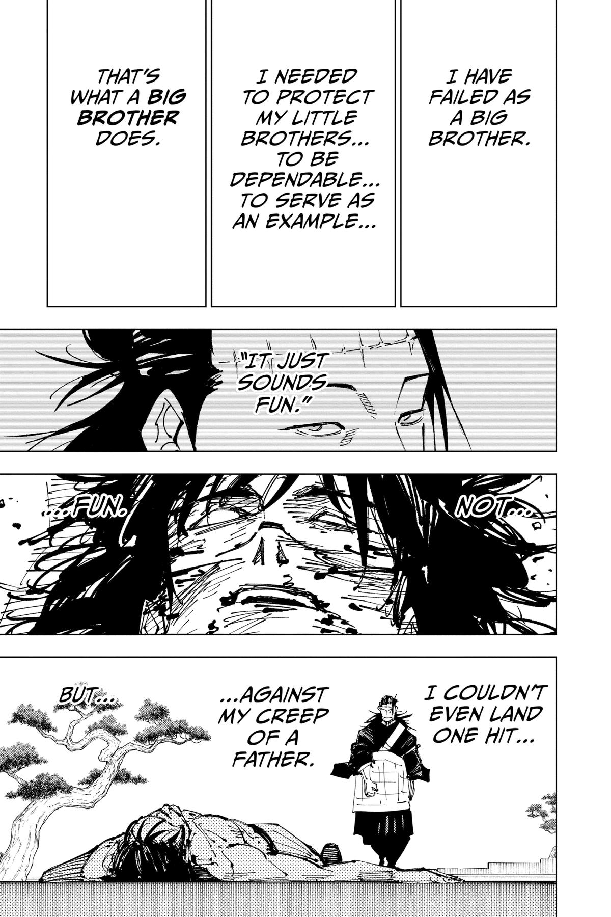 Jujutsu Kaisen Manga Chapter 203 page 16 - Blood and Oil, Part 2