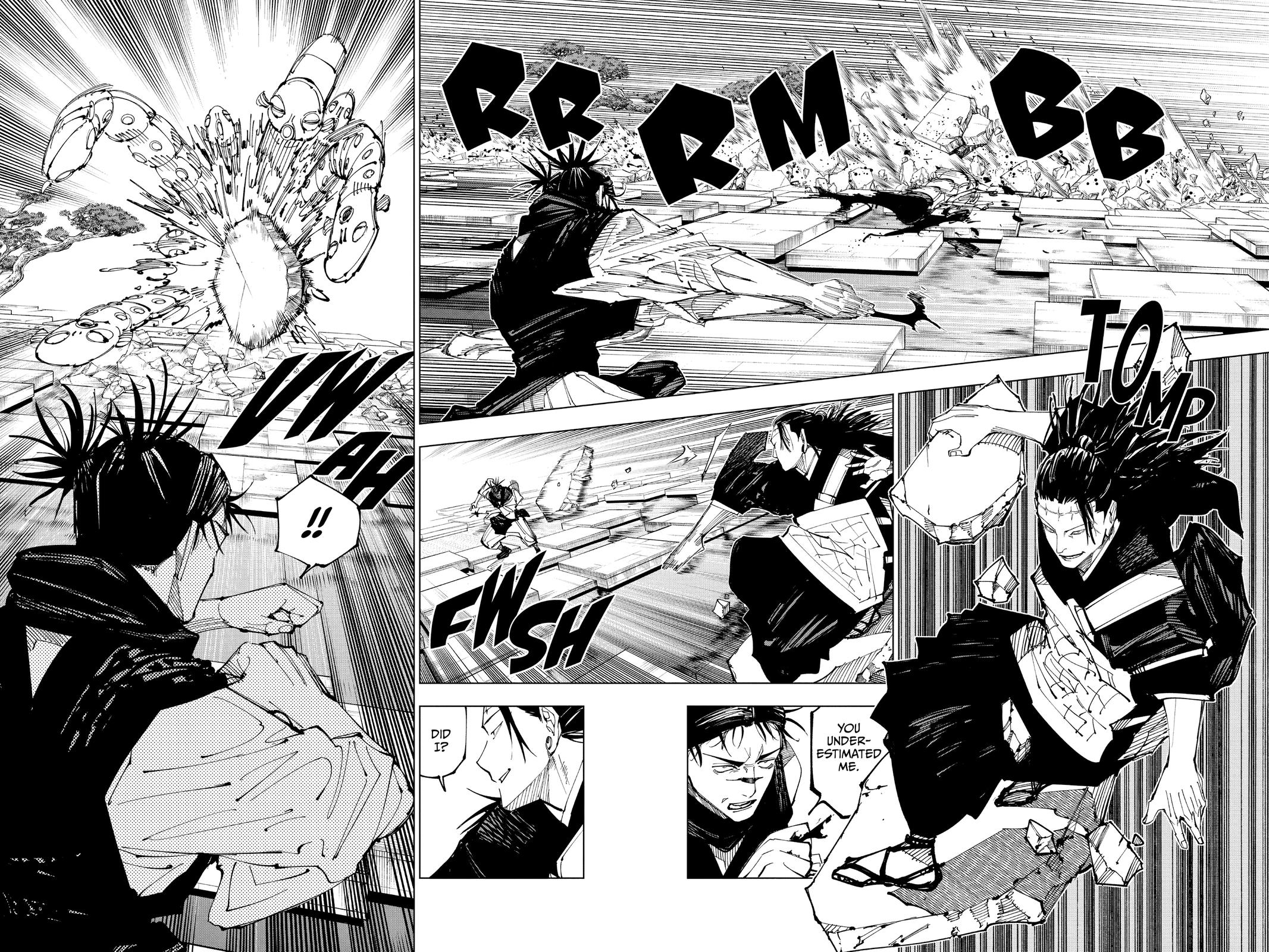 Jujutsu Kaisen Manga Chapter 203 page 4 - Blood and Oil, Part 2