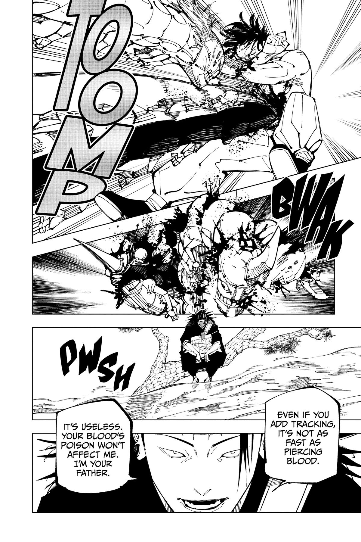 Jujutsu Kaisen Manga Chapter 204 page 10 - Blood and Oil, Part 3