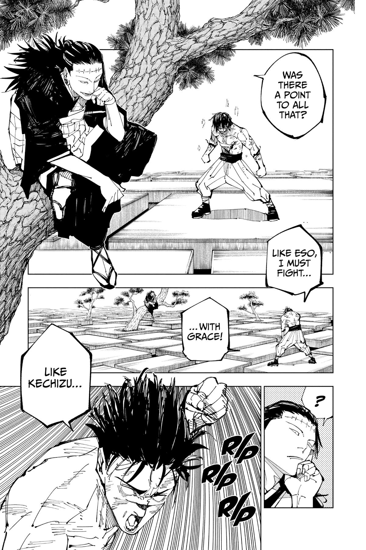 Jujutsu Kaisen Manga Chapter 204 page 11 - Blood and Oil, Part 3