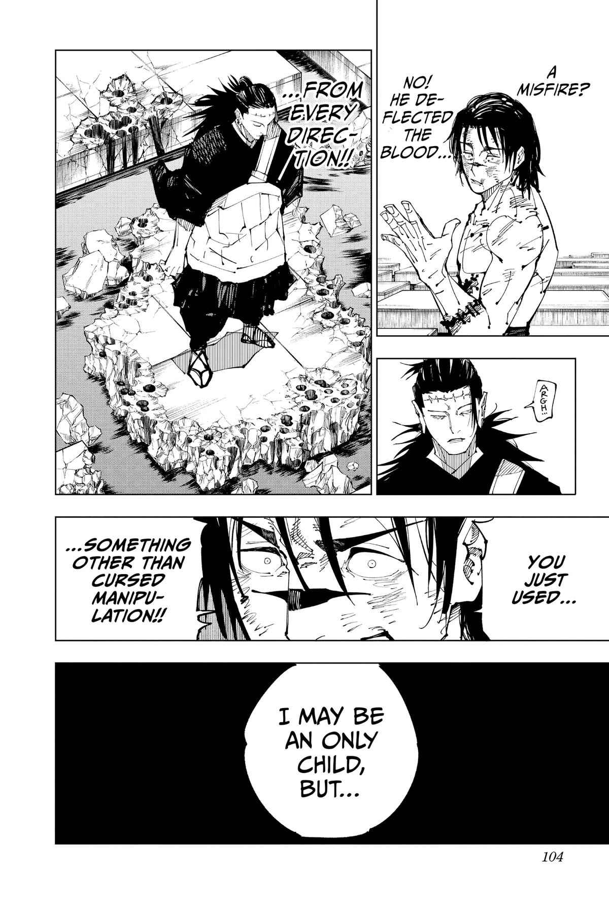 Jujutsu Kaisen Manga Chapter 204 page 17 - Blood and Oil, Part 3