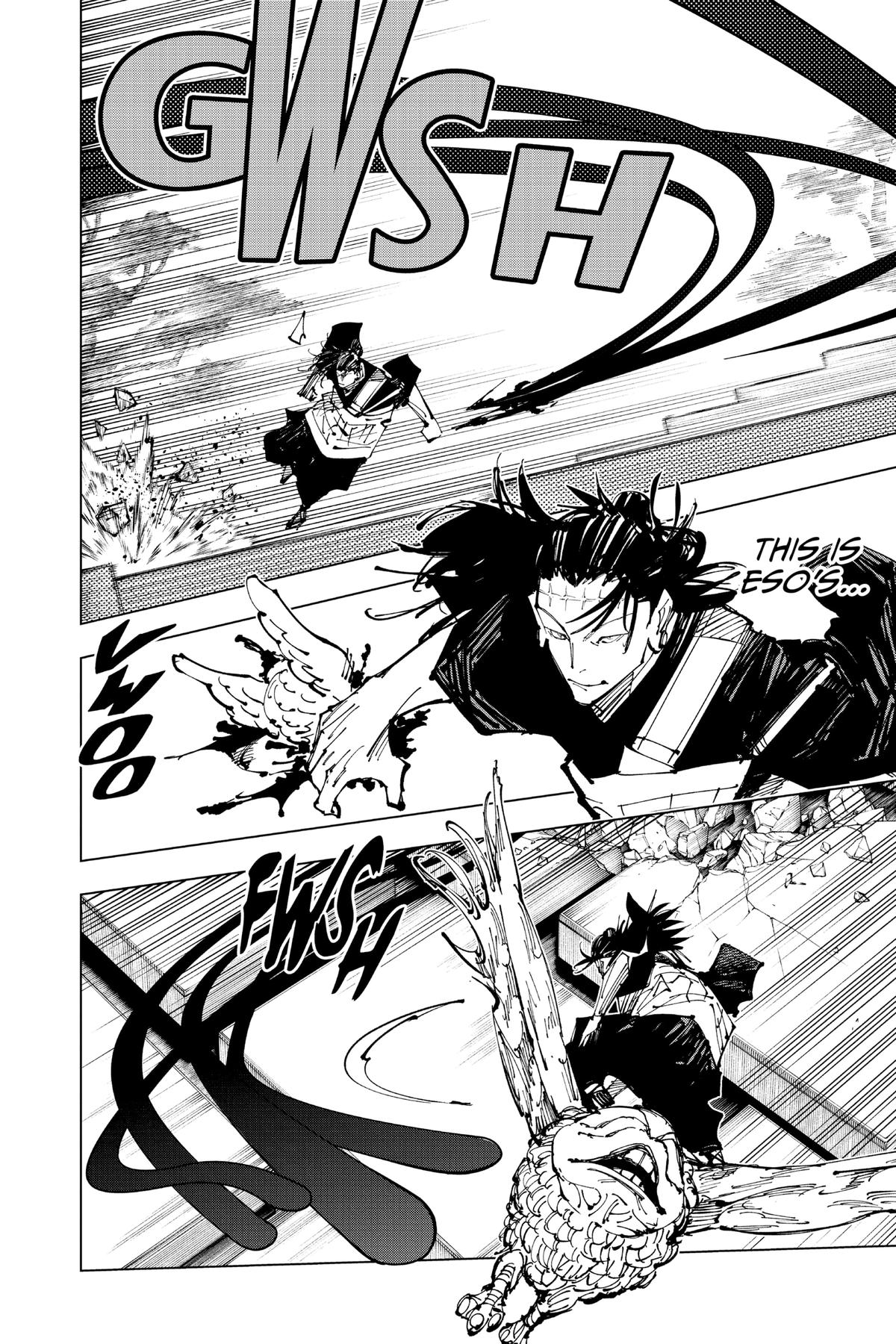 Jujutsu Kaisen Manga Chapter 204 page 6 - Blood and Oil, Part 3