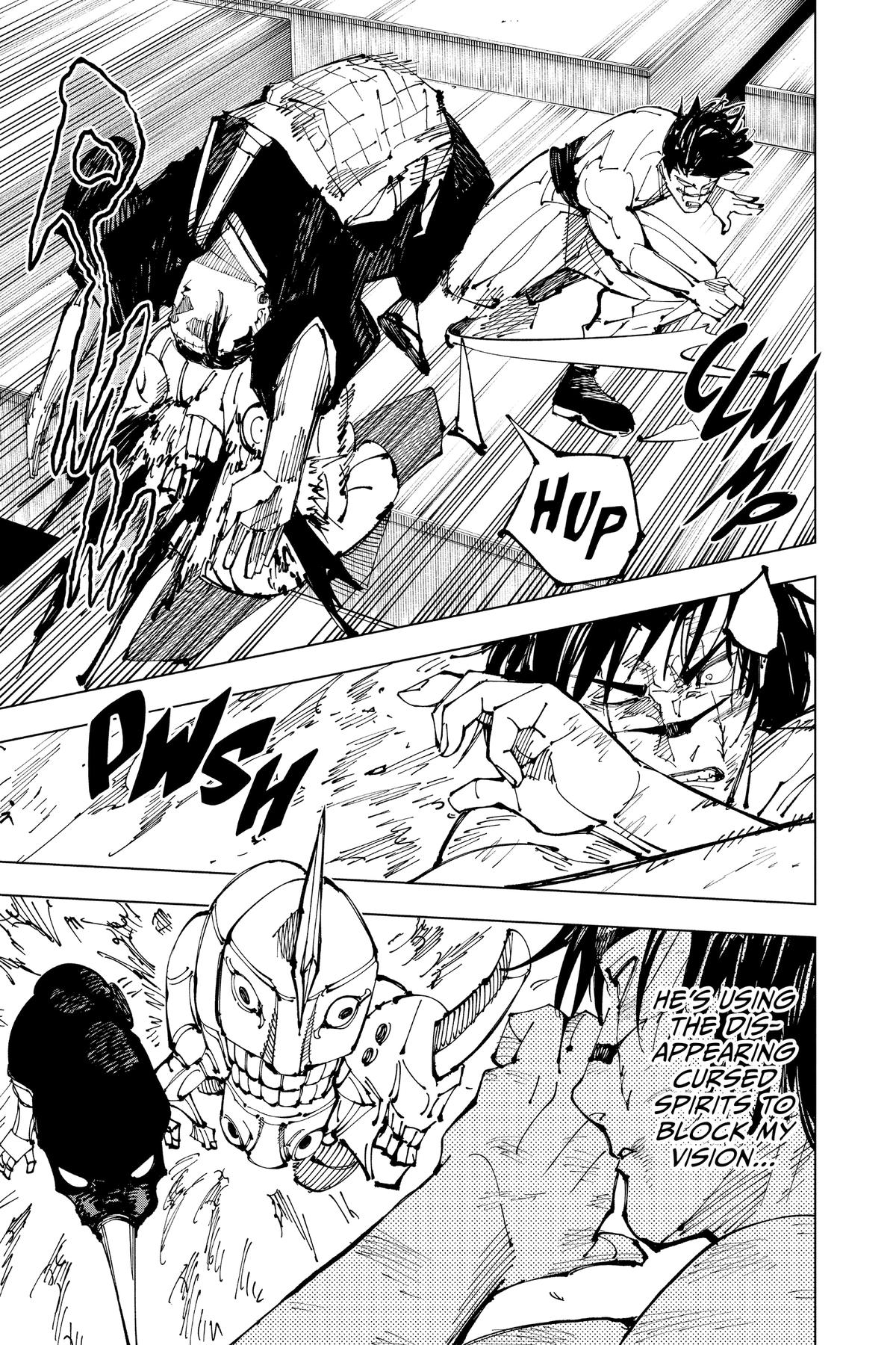 Jujutsu Kaisen Manga Chapter 204 page 9 - Blood and Oil, Part 3