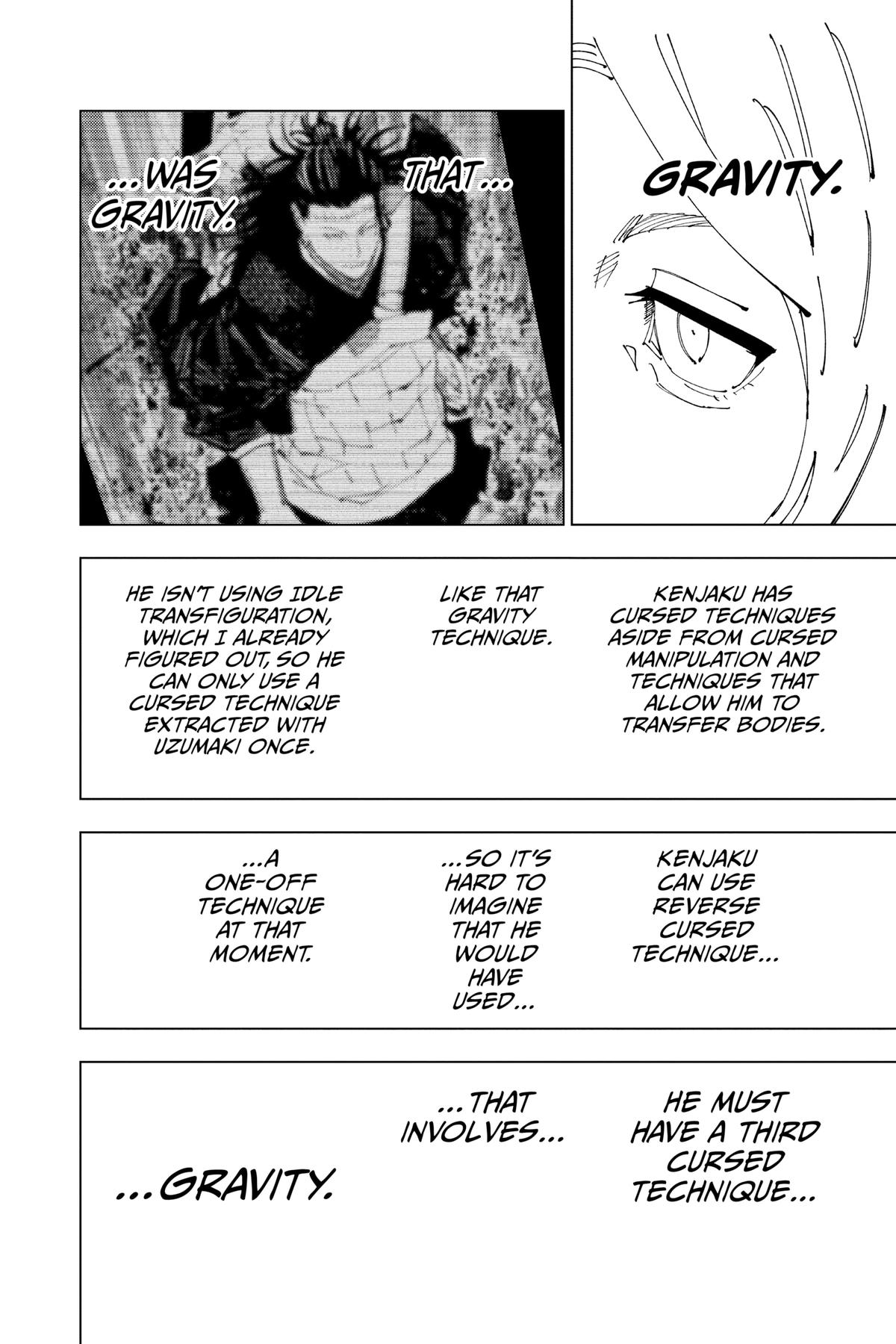 Jujutsu Kaisen Manga Chapter 205 page 12 - Stars and Oil