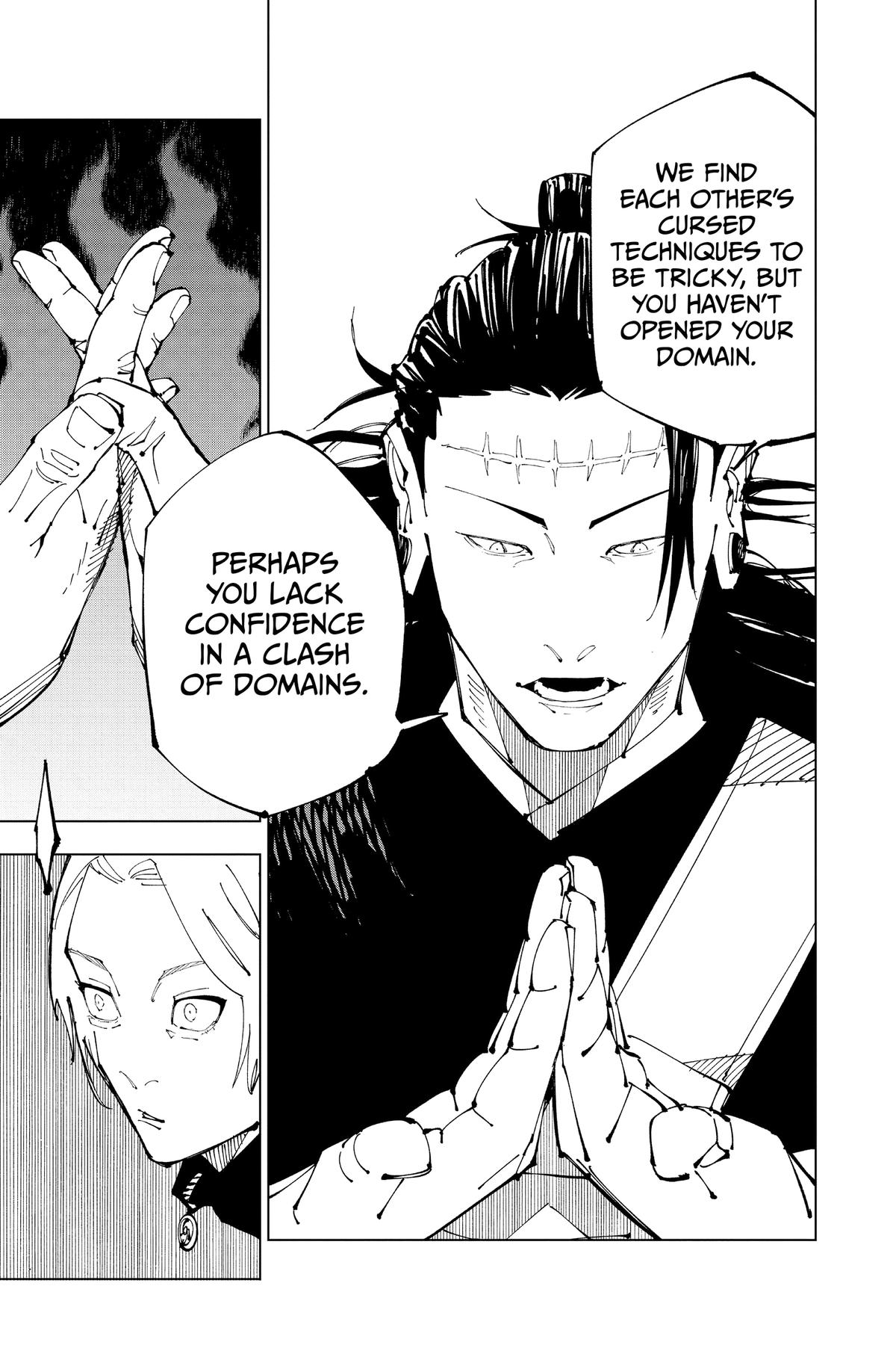 Jujutsu Kaisen Manga Chapter 205 page 15 - Stars and Oil