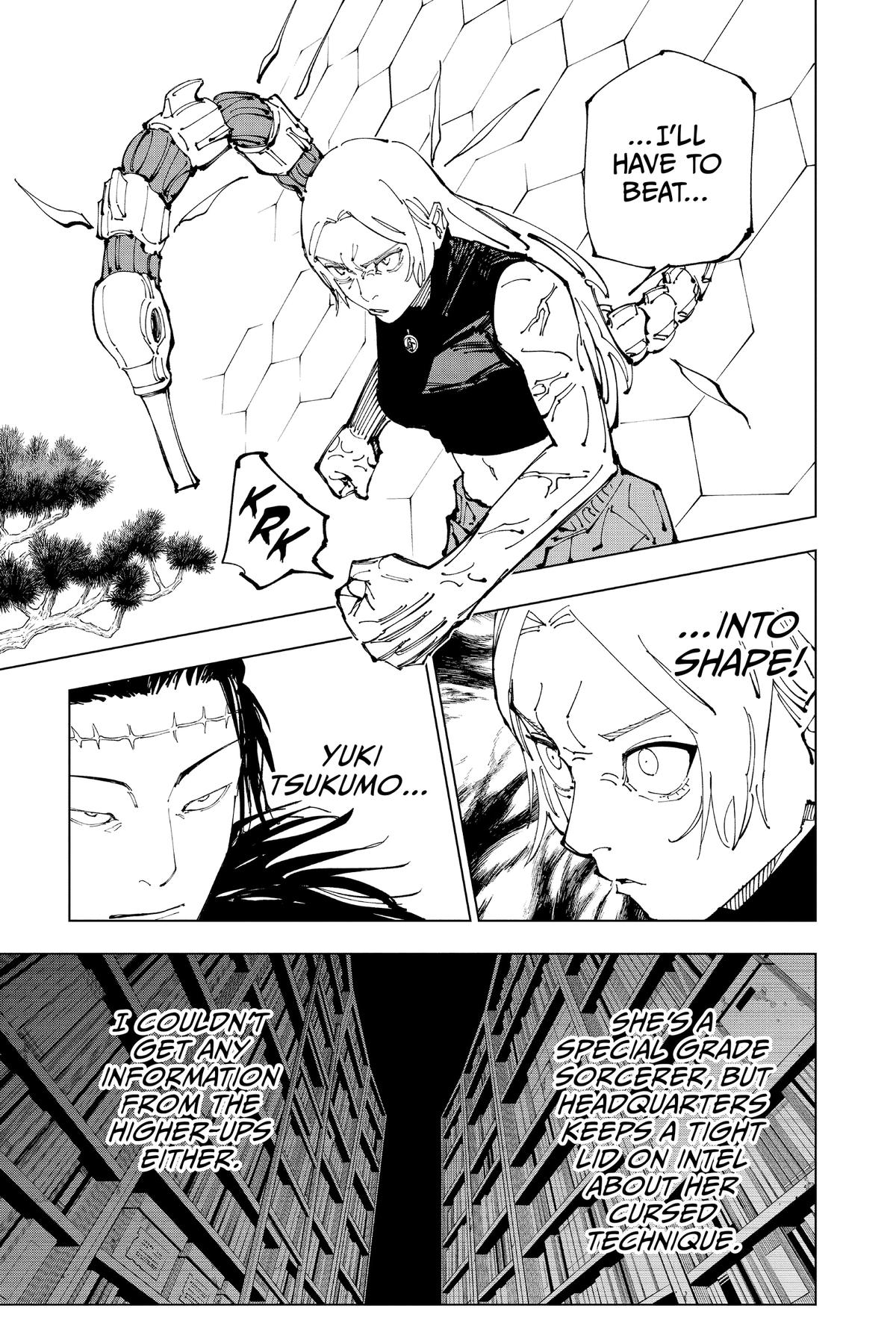 Jujutsu Kaisen Manga Chapter 205 page 3 - Stars and Oil