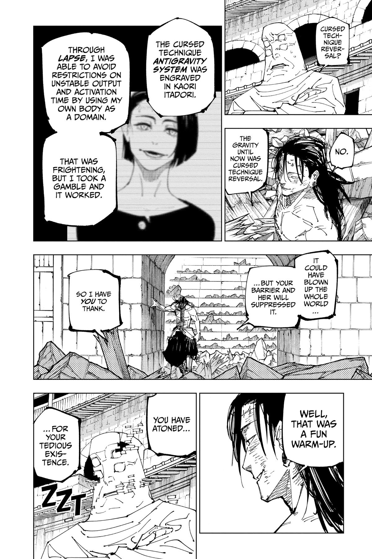 Jujutsu Kaisen Manga Chapter 208 page 17 - Stars and Oil, Part 4