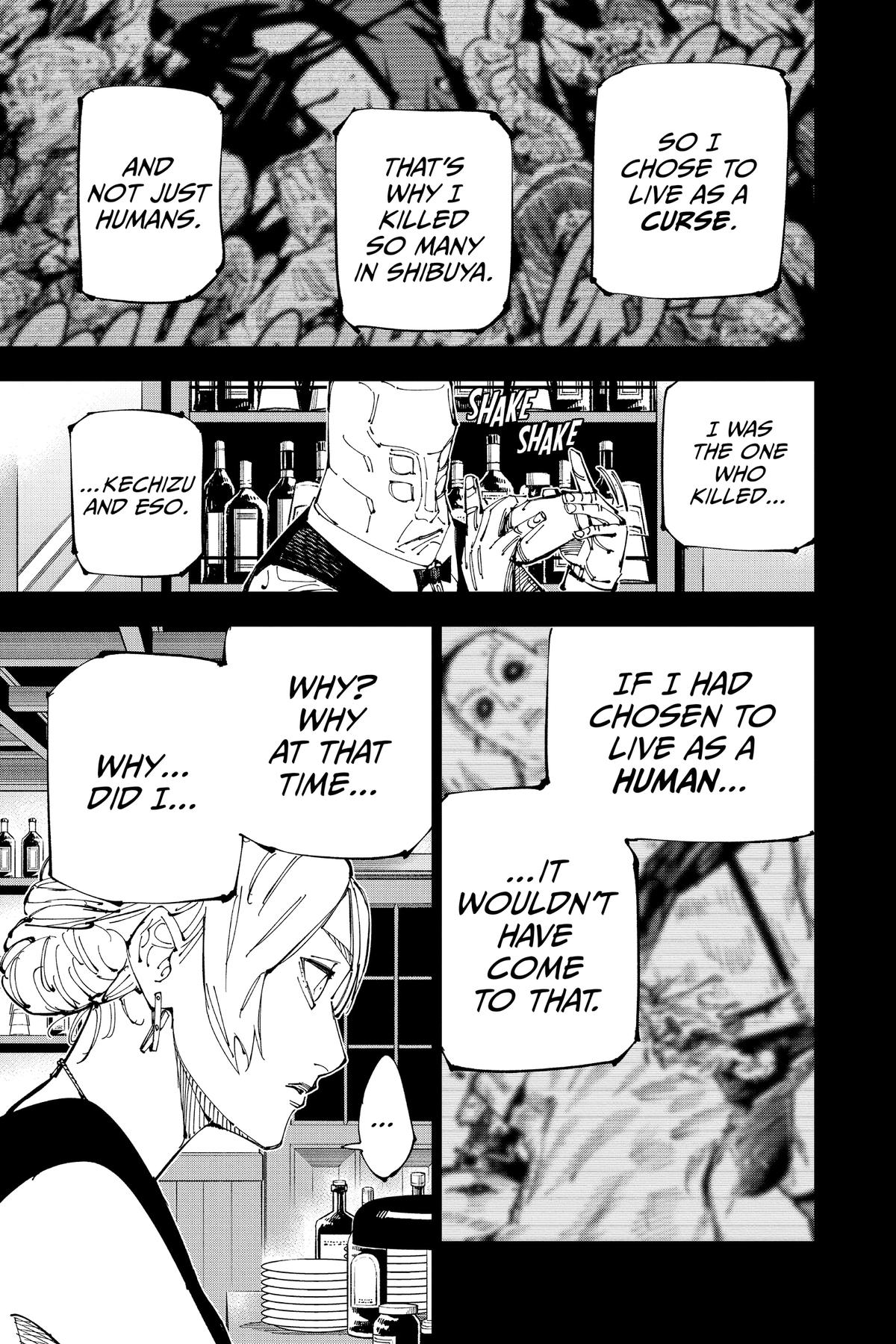 Jujutsu Kaisen Manga Chapter 208 page 3 - Stars and Oil, Part 4