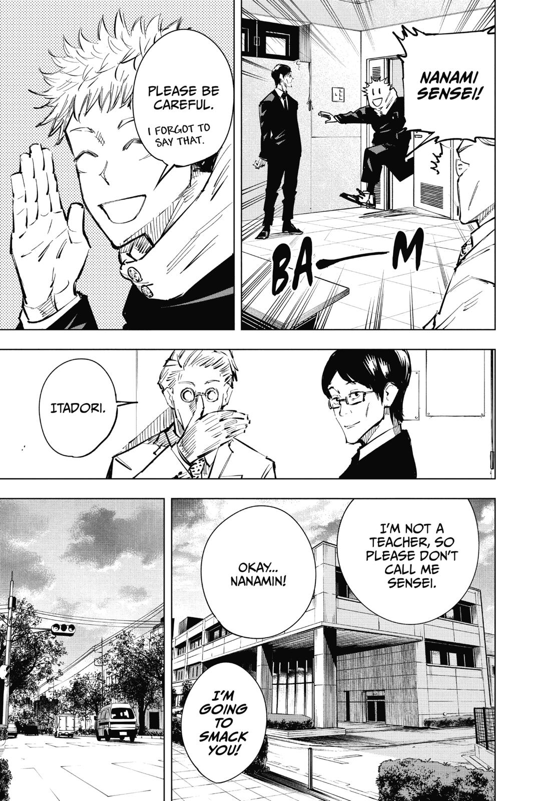 Jujutsu Kaisen Manga Chapter 21 page 13 - Young Fish and Reverse Punishment, Part 3