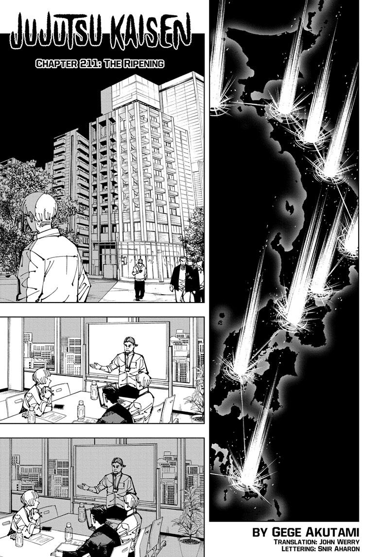 Jujutsu Kaisen Manga Chapter 211 page 1 - The Ripening