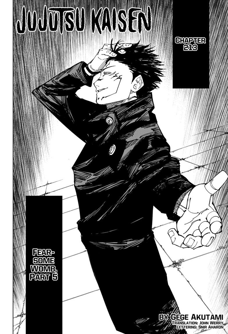 Jujutsu Kaisen Manga Chapter 213 page 3 - Fearsome Womb, Part 5