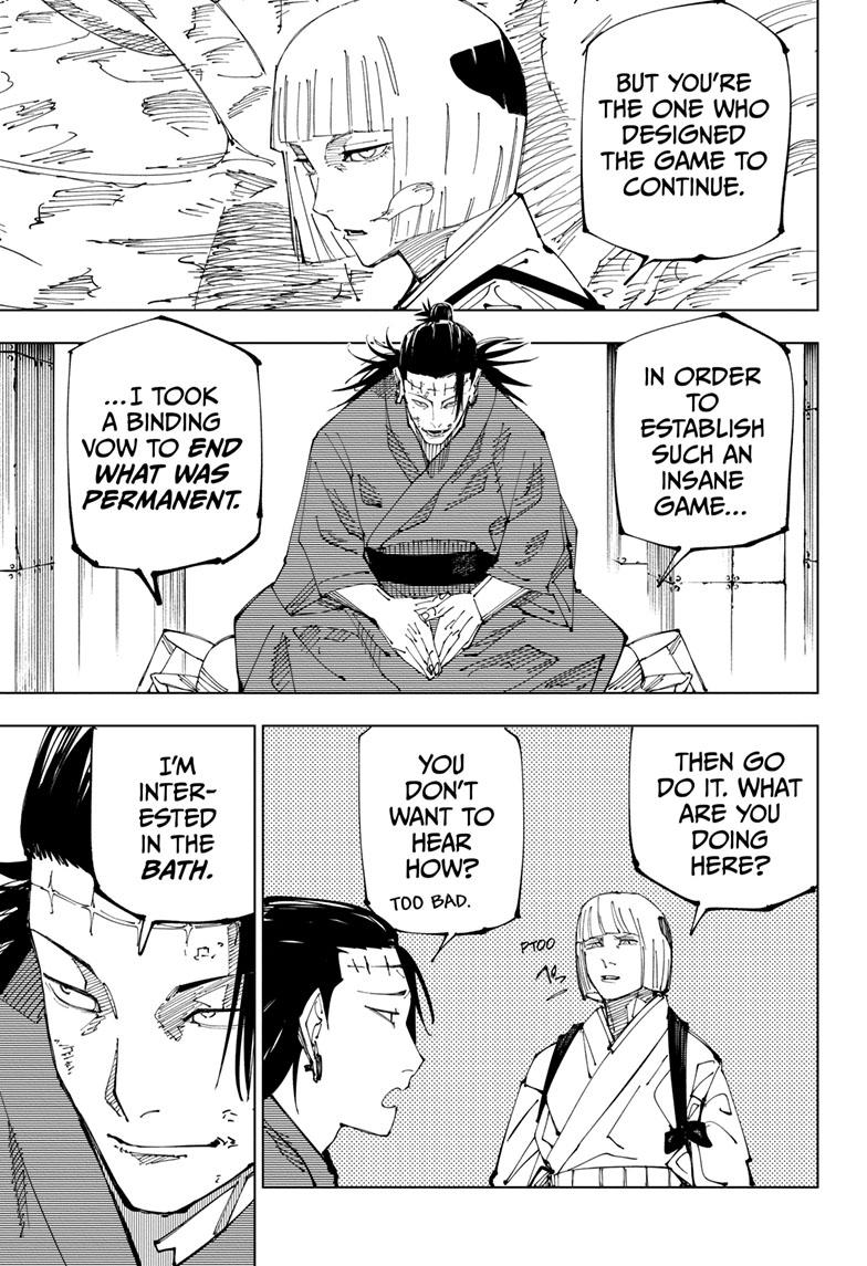 Jujutsu Kaisen Manga Chapter 216 page 4 - Bath