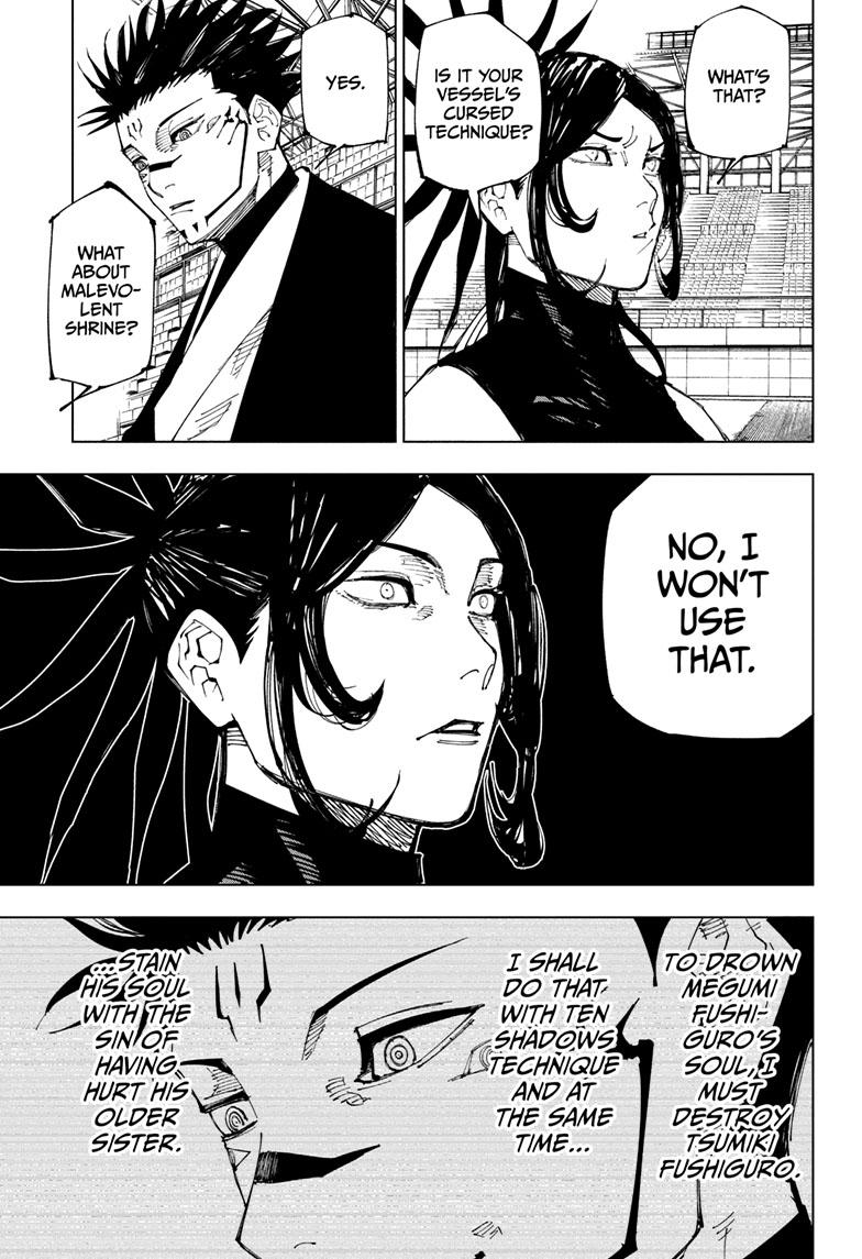 Jujutsu Kaisen Manga Chapter 217 page 15 - Bath, Part 2