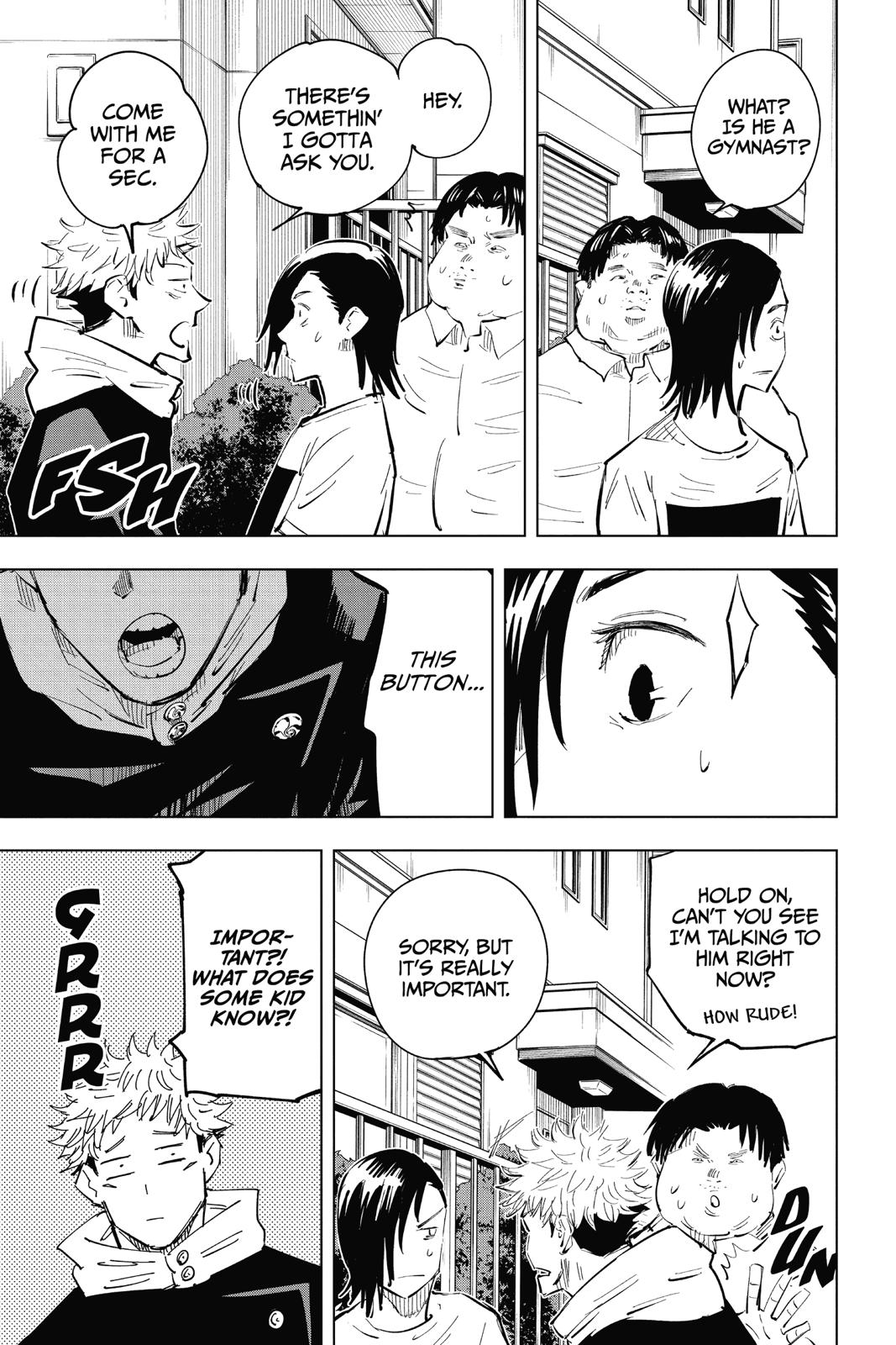 Jujutsu Kaisen Manga Chapter 22 page 15 - Young Fish and Reverse Punishment, Part 4