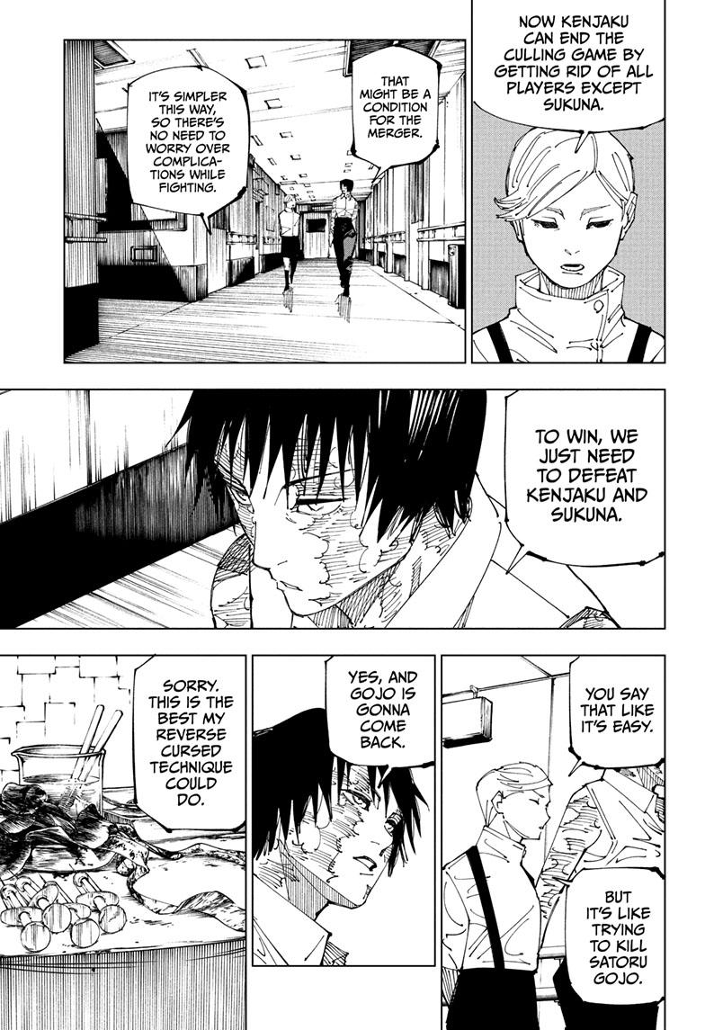 Jujutsu Kaisen Manga Chapter 220 page 10 - Self-Purification, Self-Constraint