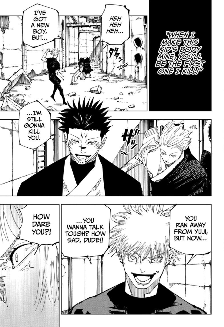 Jujutsu Kaisen Manga Chapter 221 page 15 - Gain and Loss