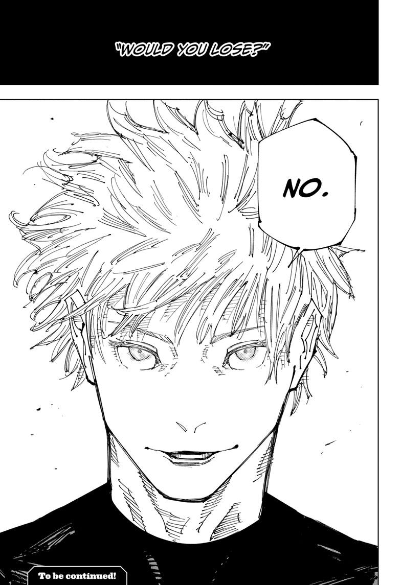Jujutsu Kaisen Manga Chapter 221 page 19 - Gain and Loss