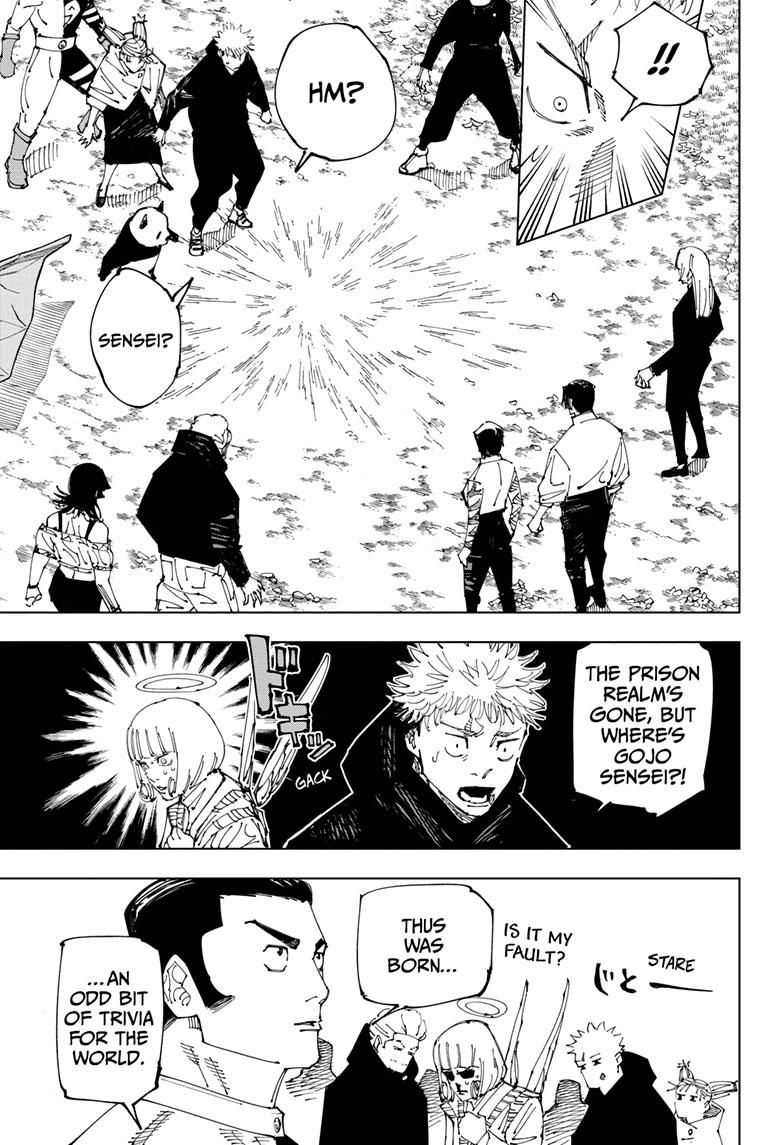 Jujutsu Kaisen Manga Chapter 221 page 8 - Gain and Loss